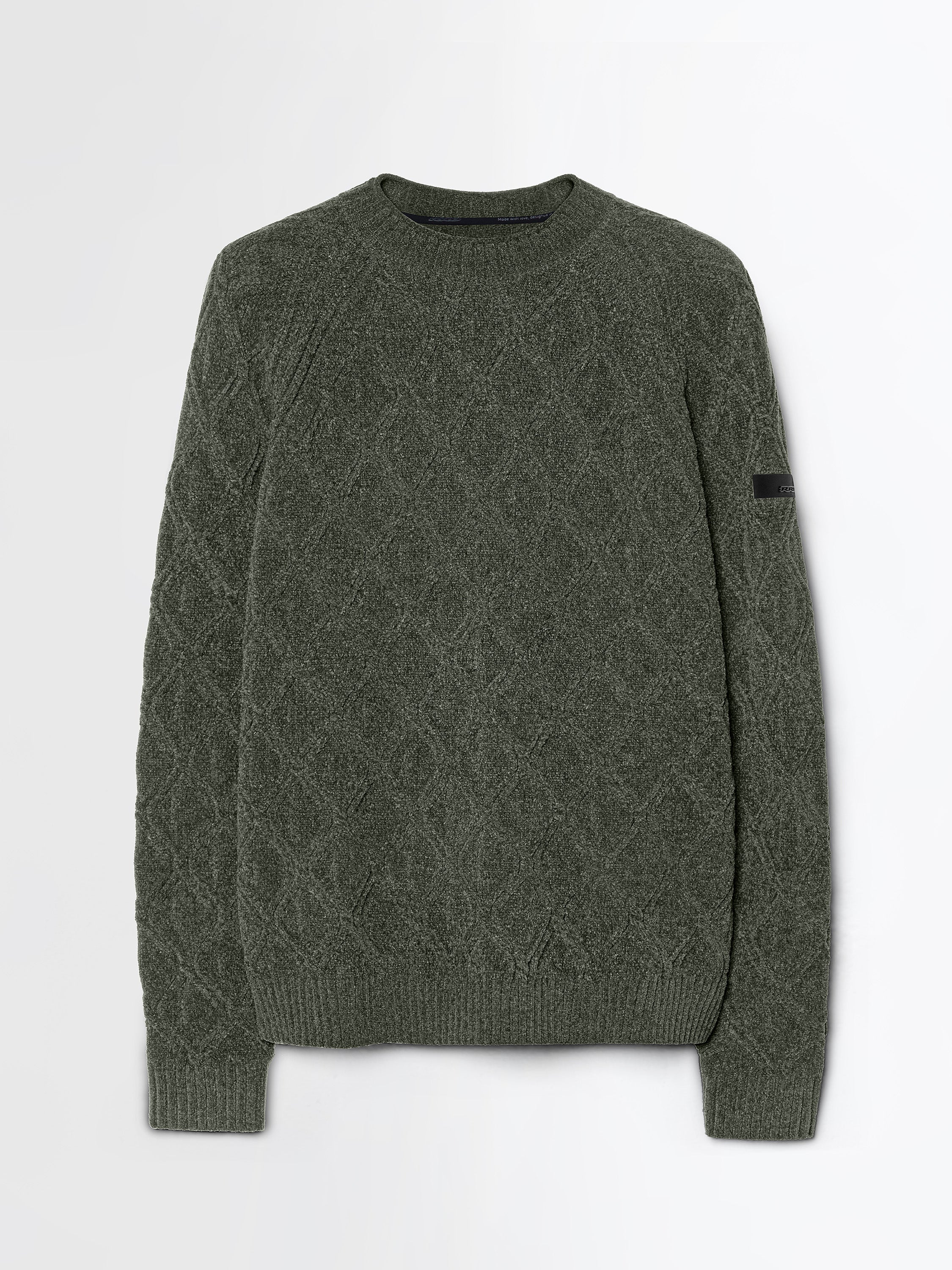 Velvet Rhombus Round Knit