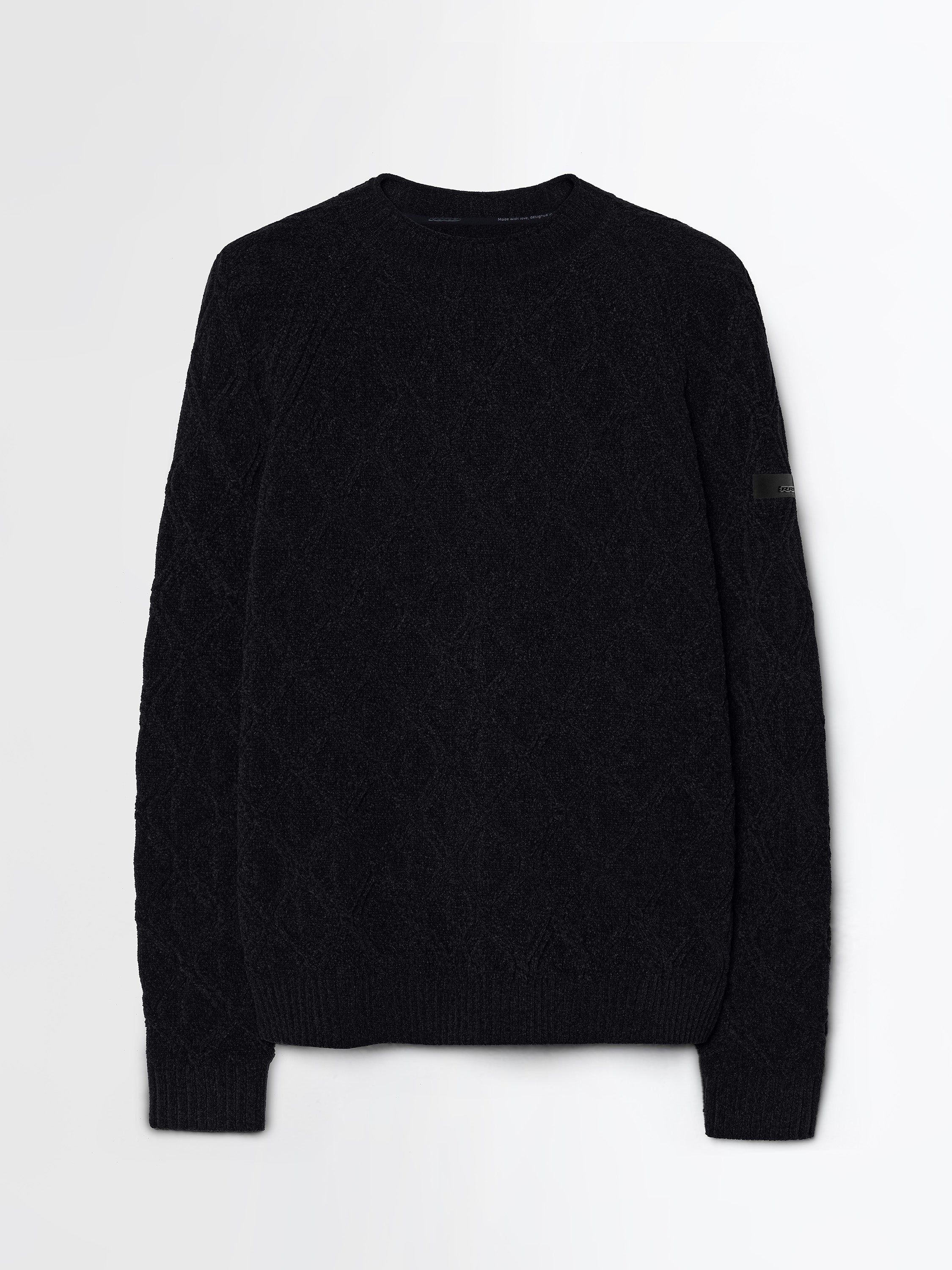 Velvet Rhombus Round Knit