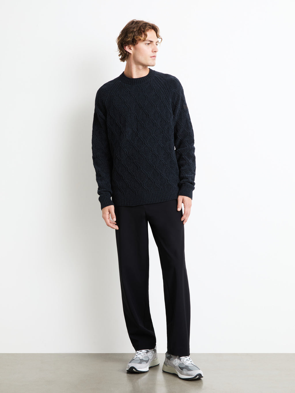 Velvet Rhombus Round Knit