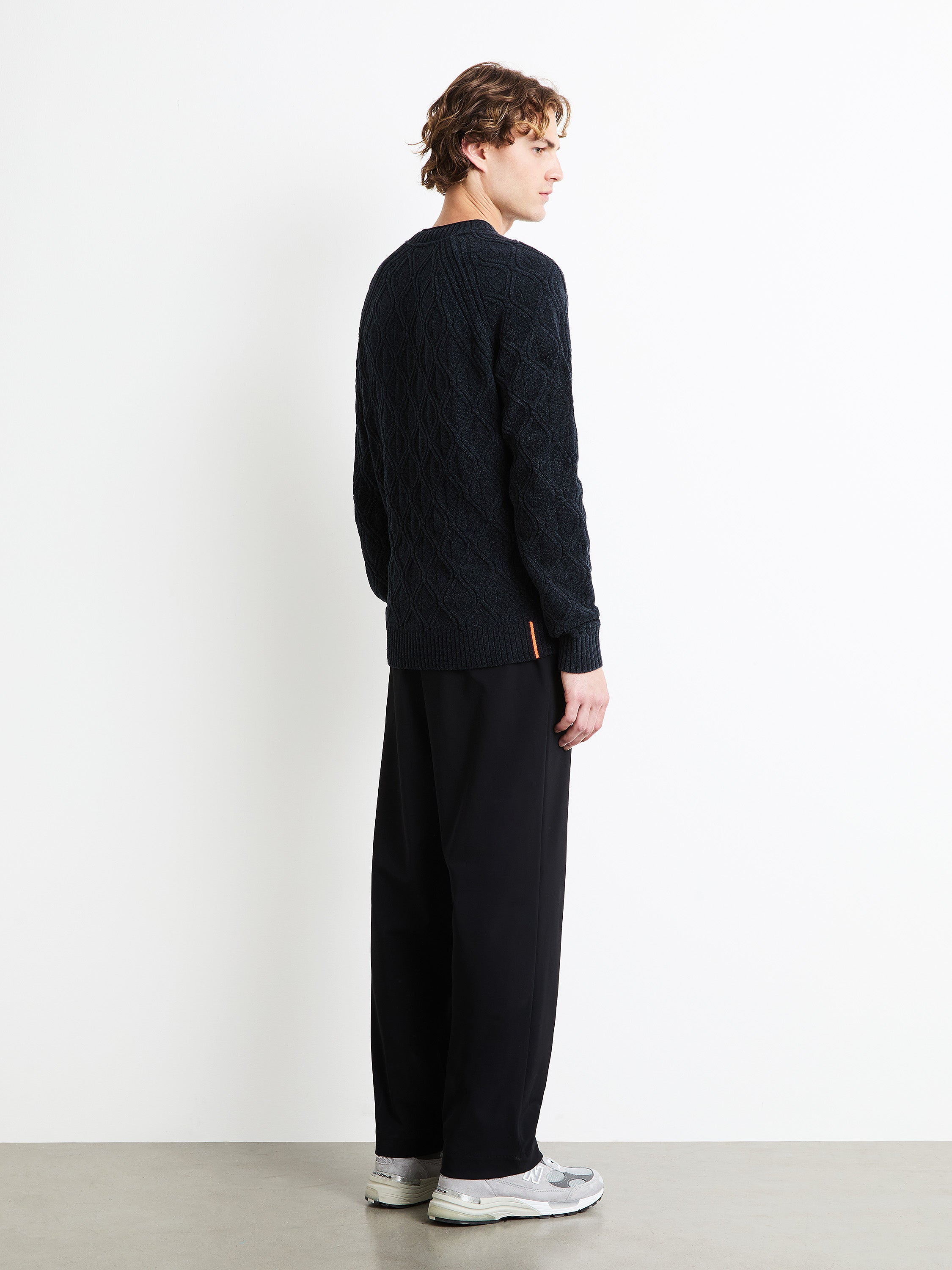 Velvet Rhombus Round Knit