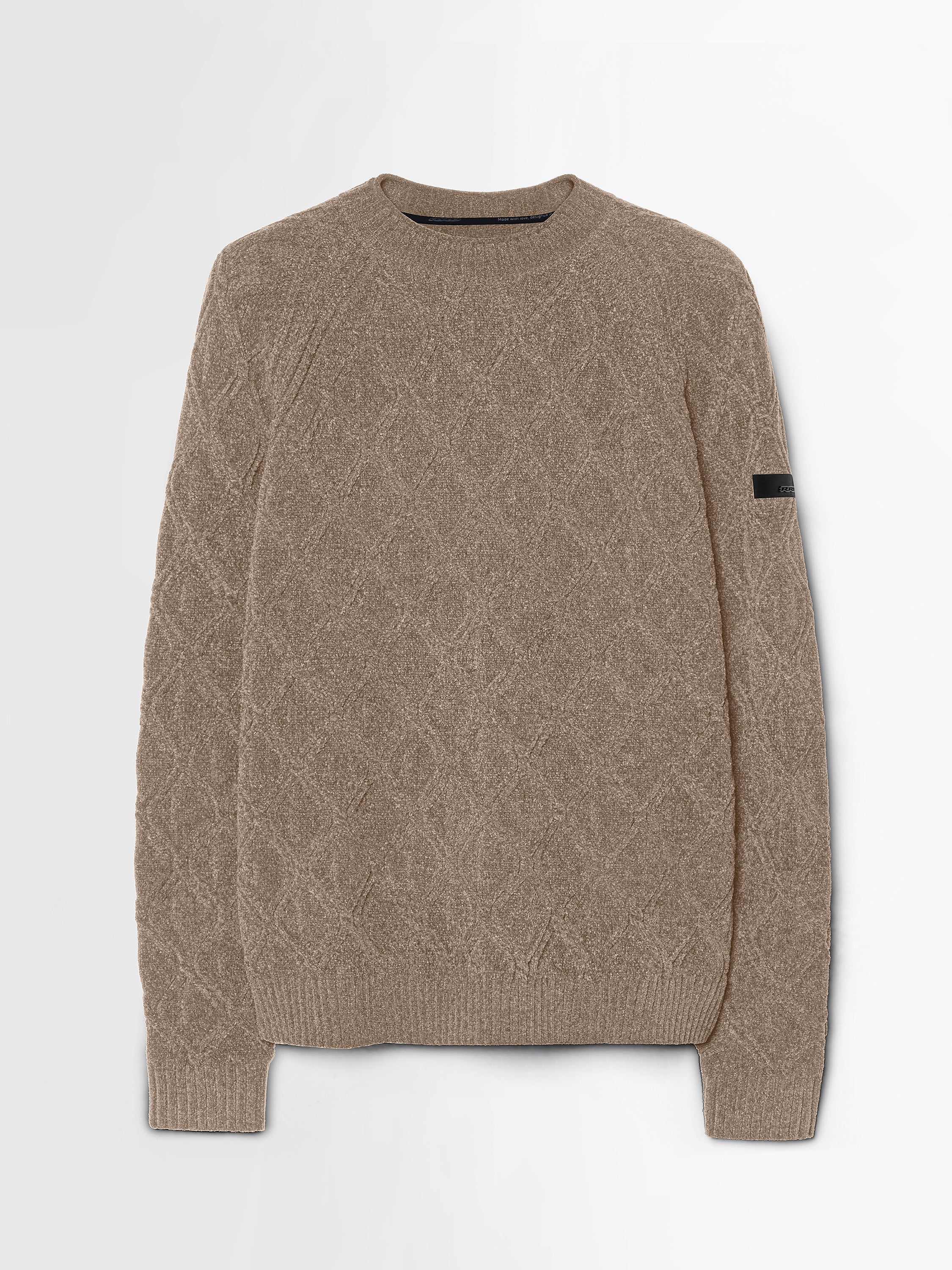 Velvet Rhombus Round Knit