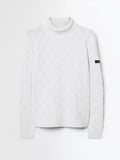 Velvet Rhombus Turtleneck Knit