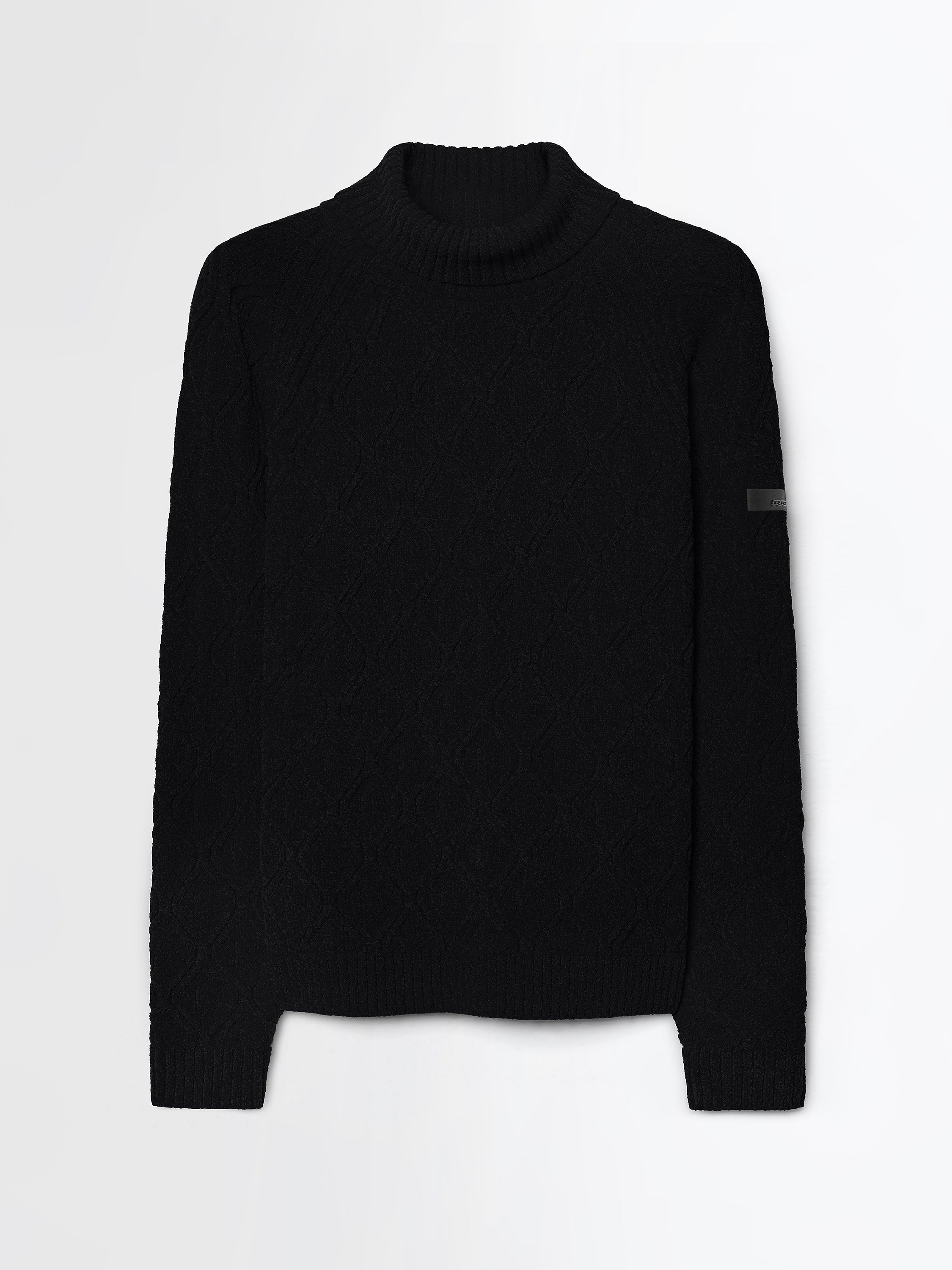 Velvet Rhombus Turtleneck Knit