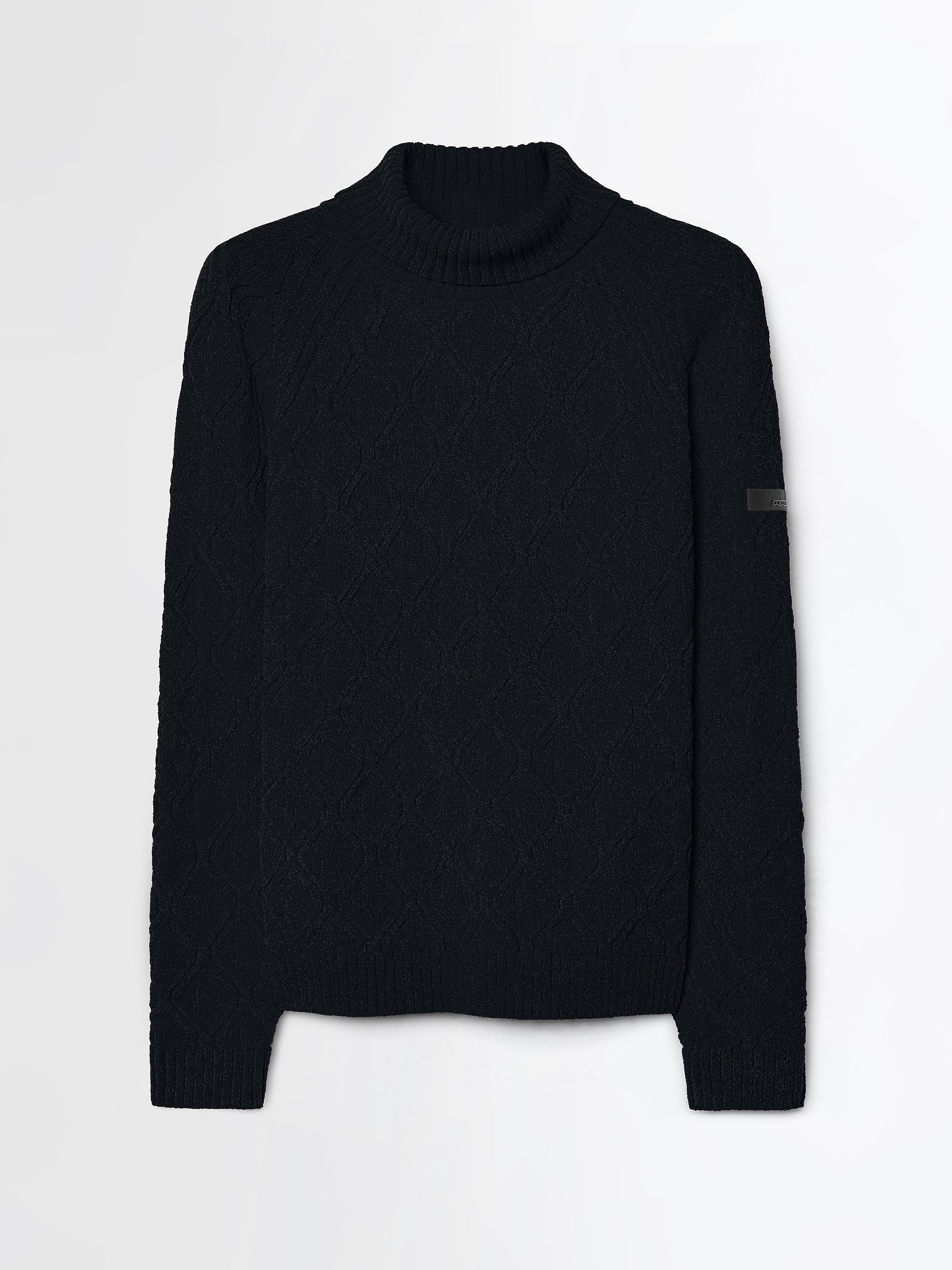Velvet Rhombus Turtleneck Knit