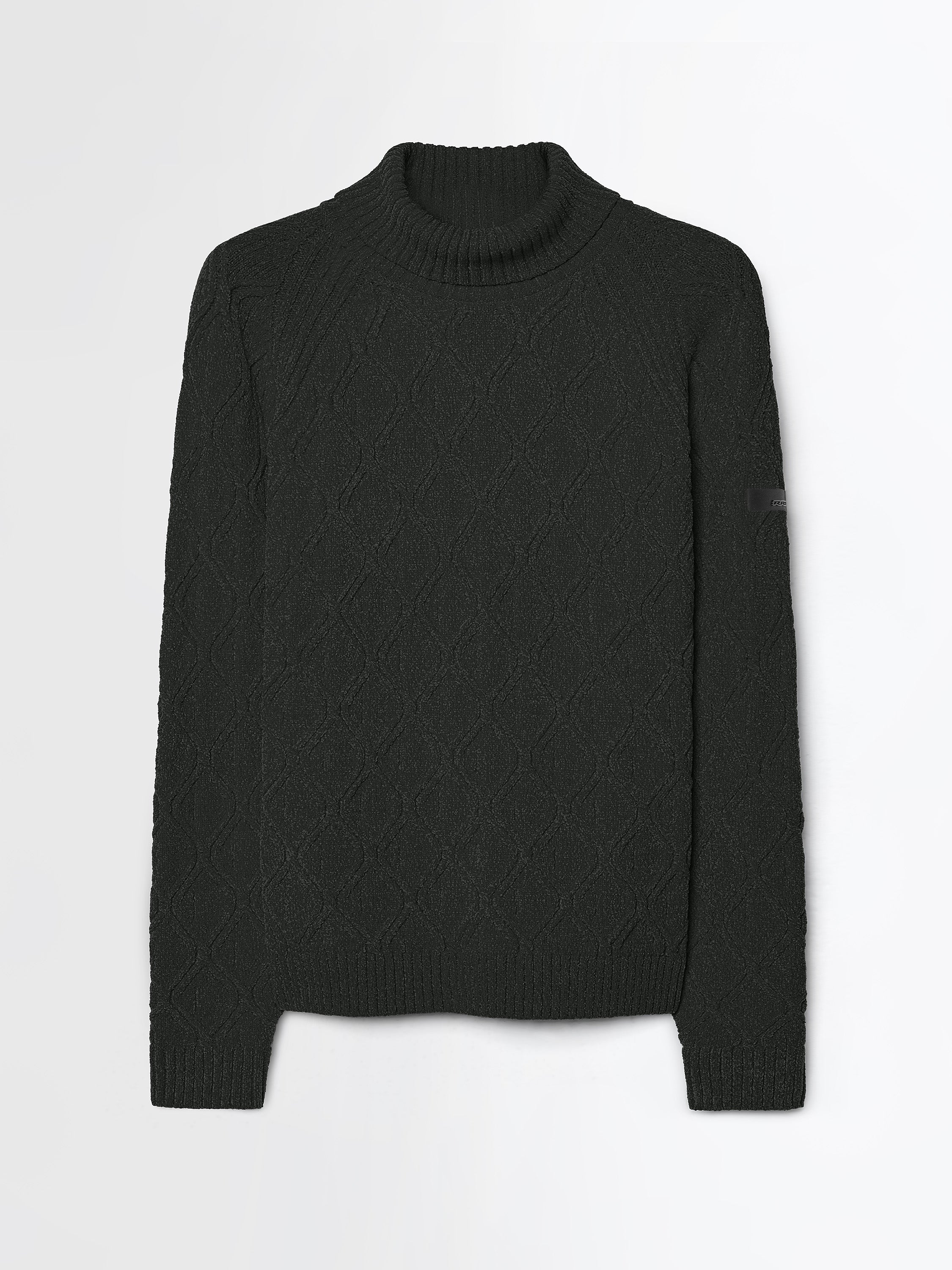 Velvet Rhombus Turtleneck Knit