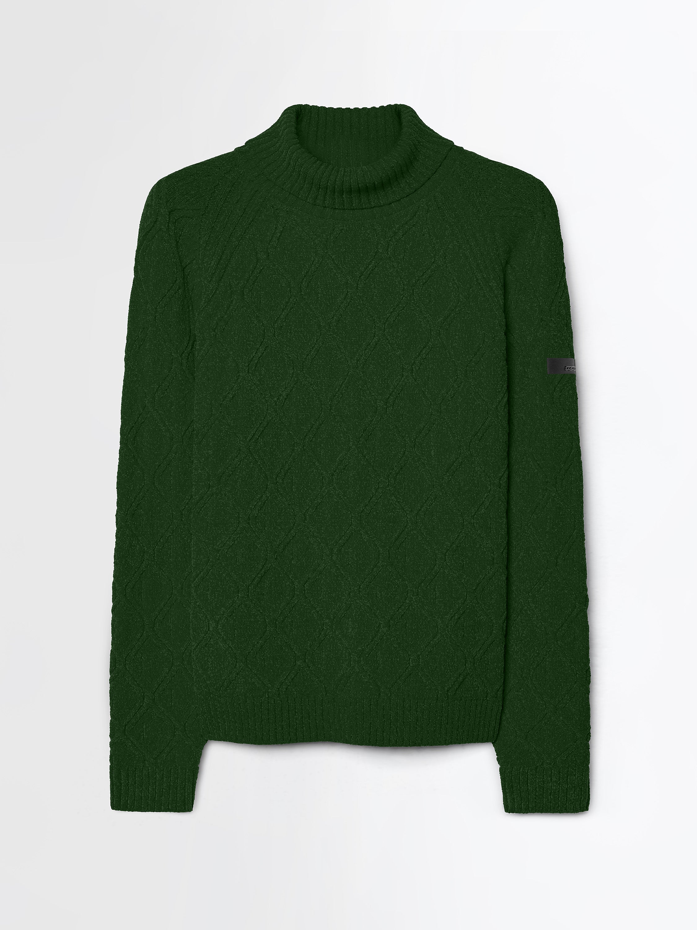 Velvet Rhombus Turtleneck Knit
