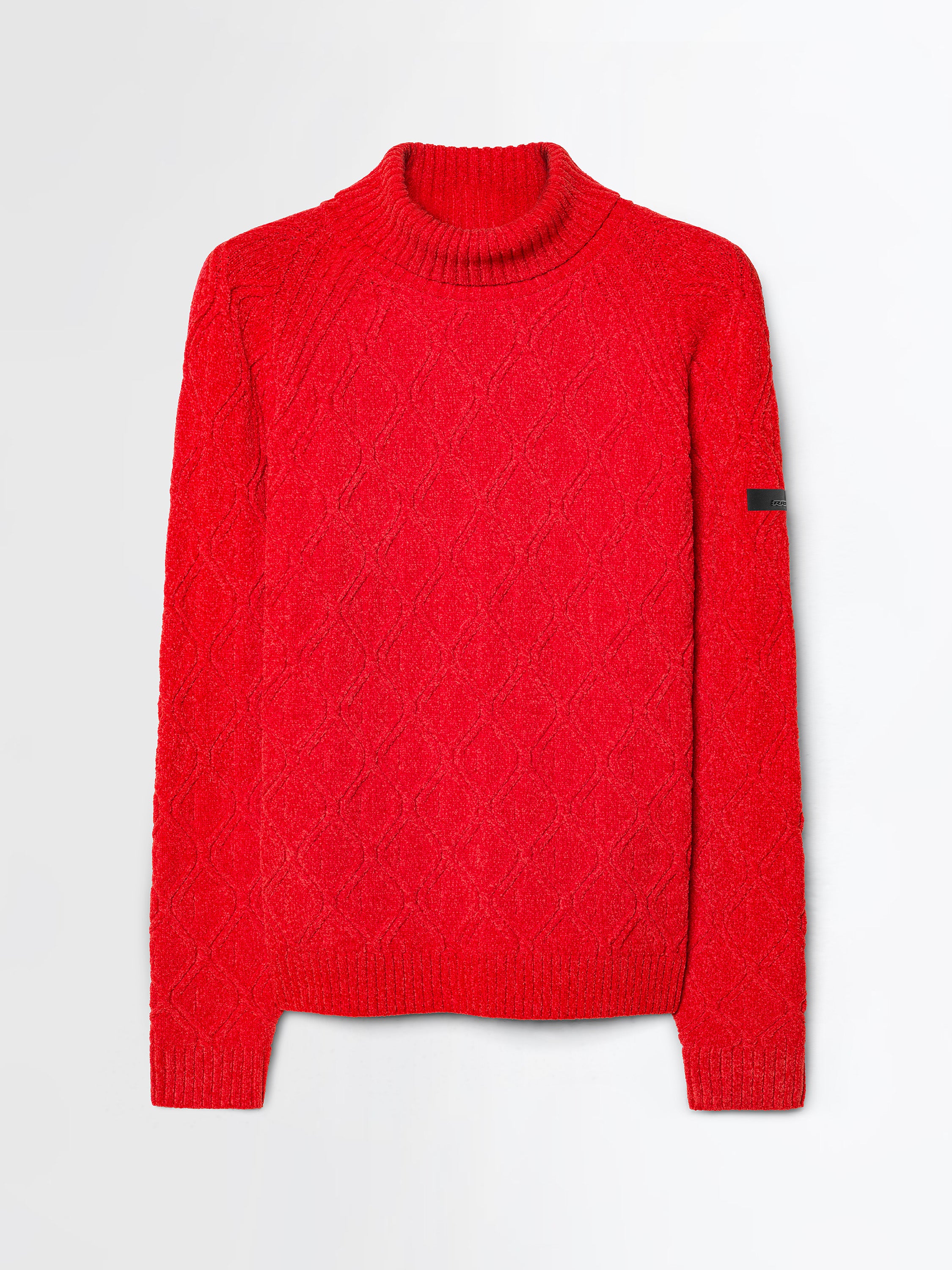 Velvet Rhombus Turtleneck Knit