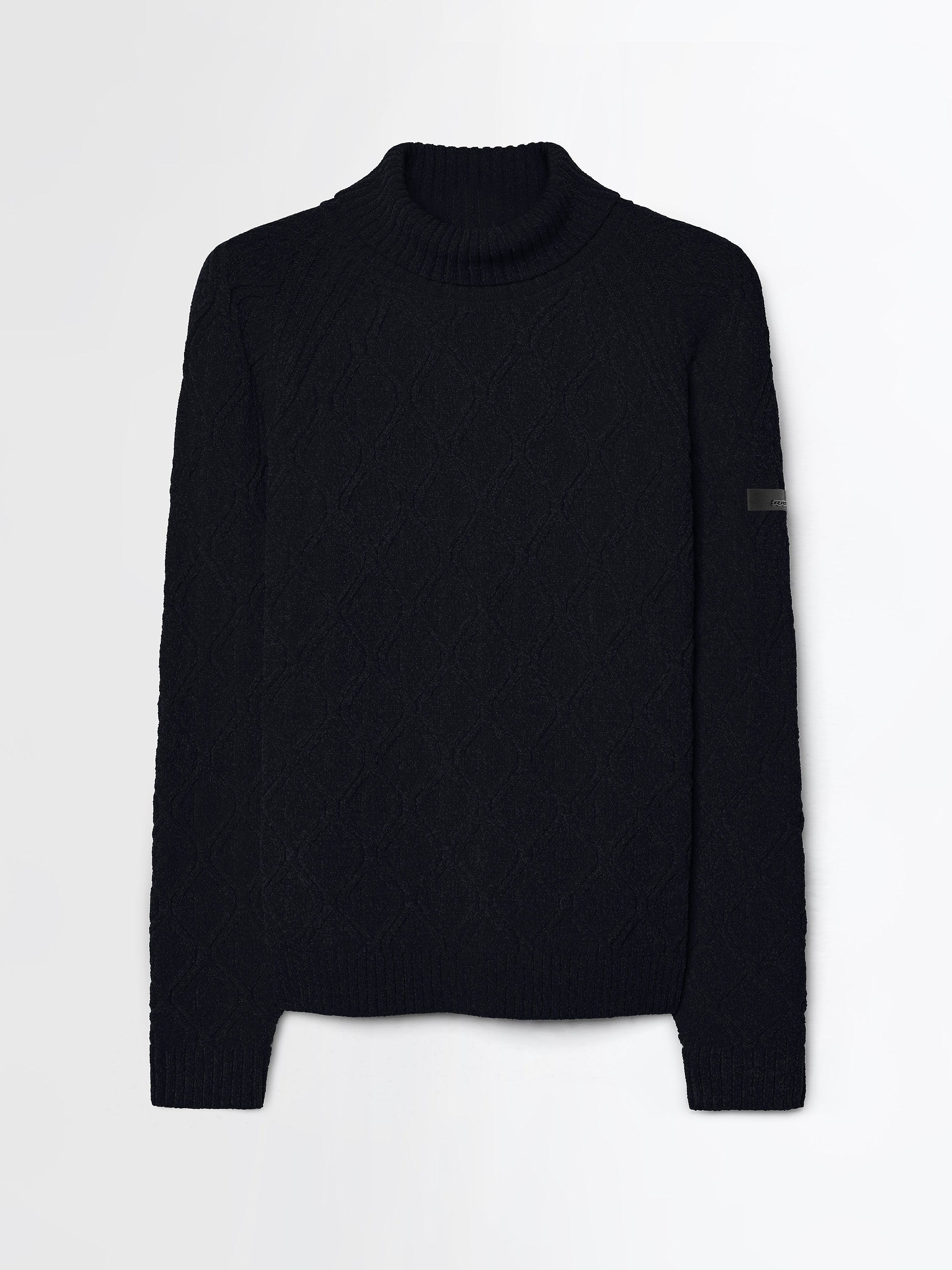 Velvet Rhombus Turtleneck Knit