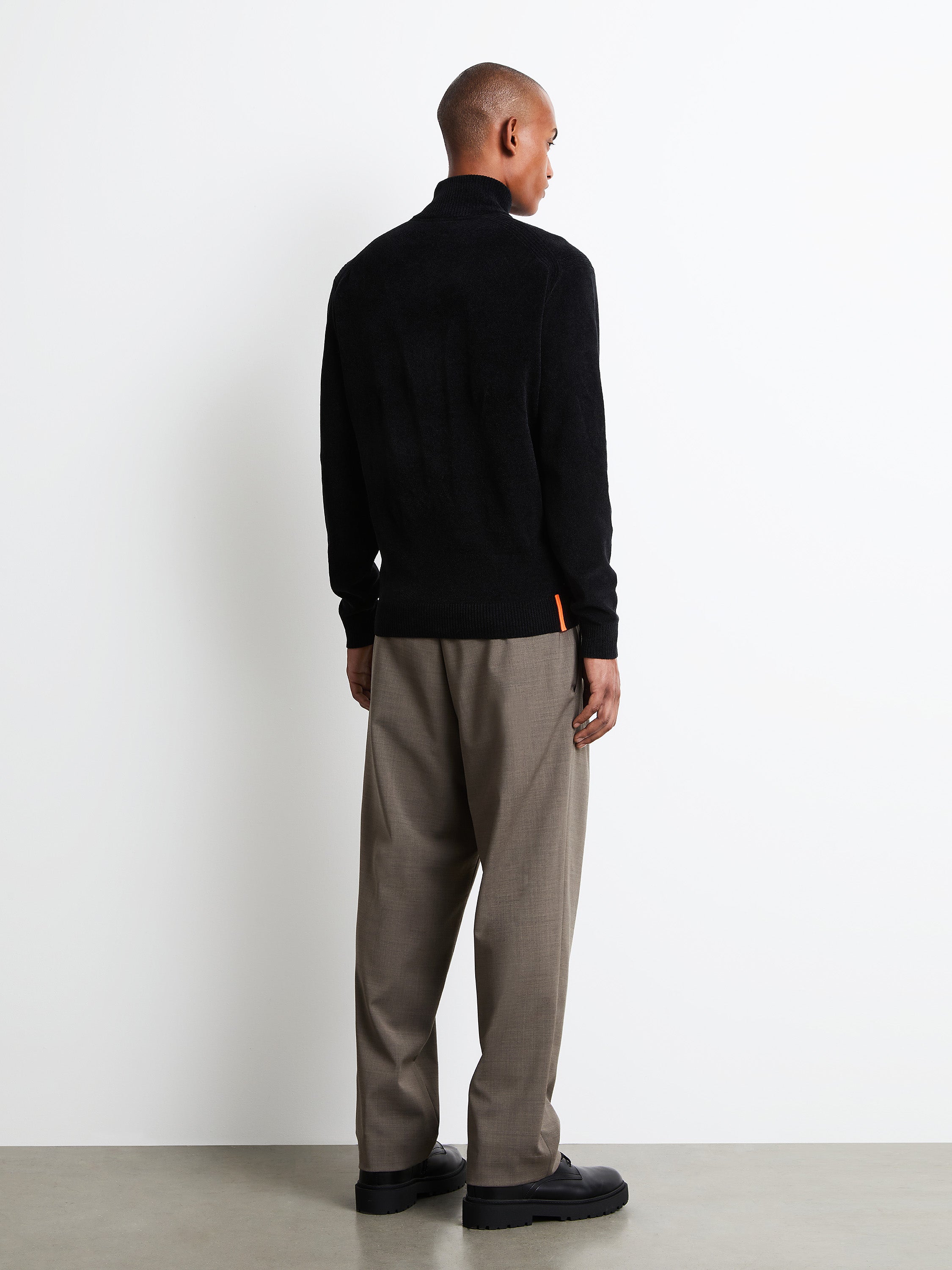 Velvet Half Zip Knit