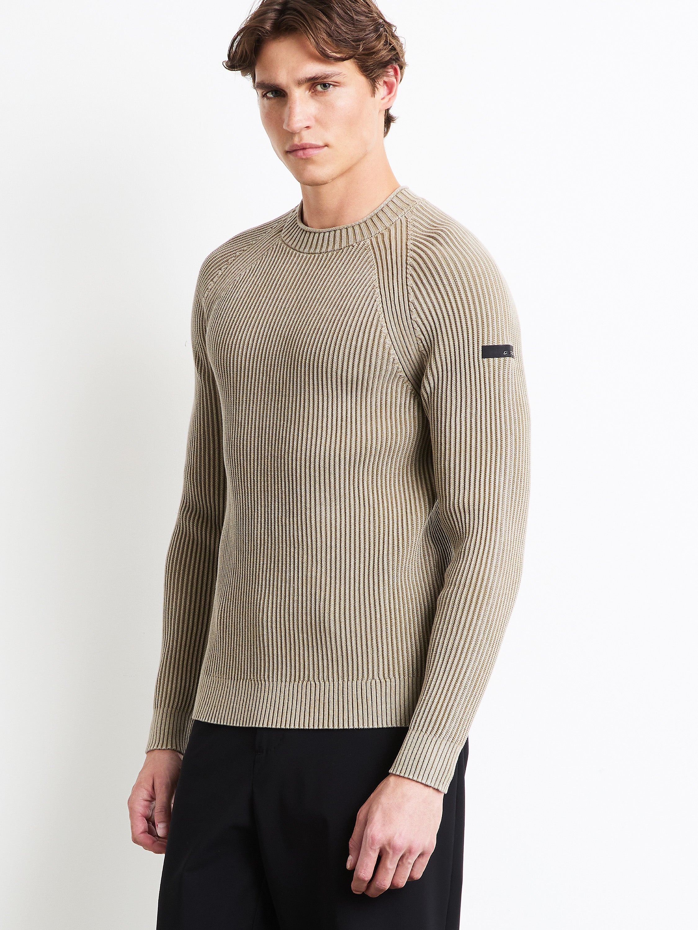 Cotton 7 Techno Wash Round Knit