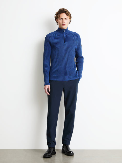 Cotton 7 Techno Wash Full Zip Knit
