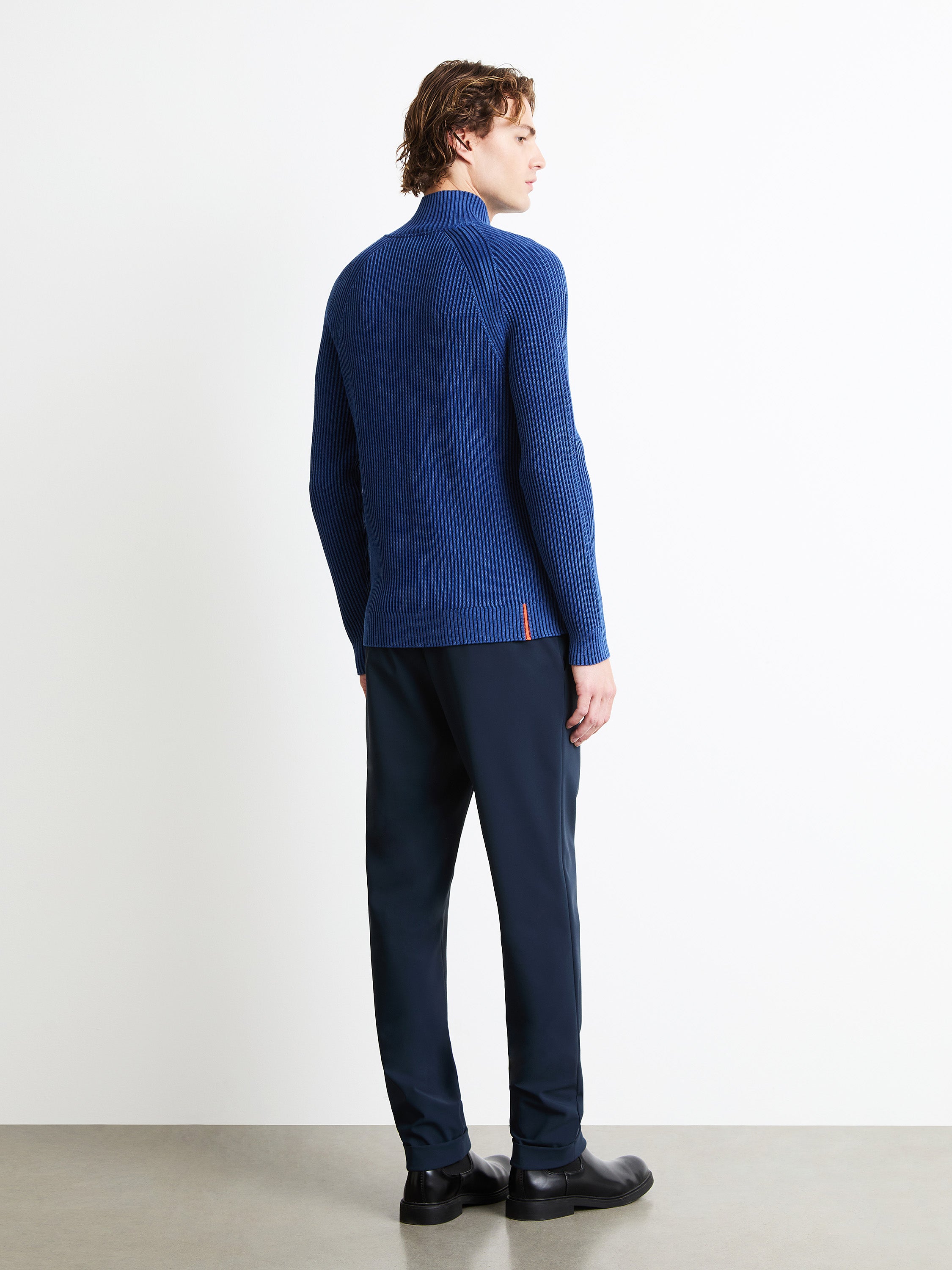 Cotton 7 Techno Wash Full Zip Knit