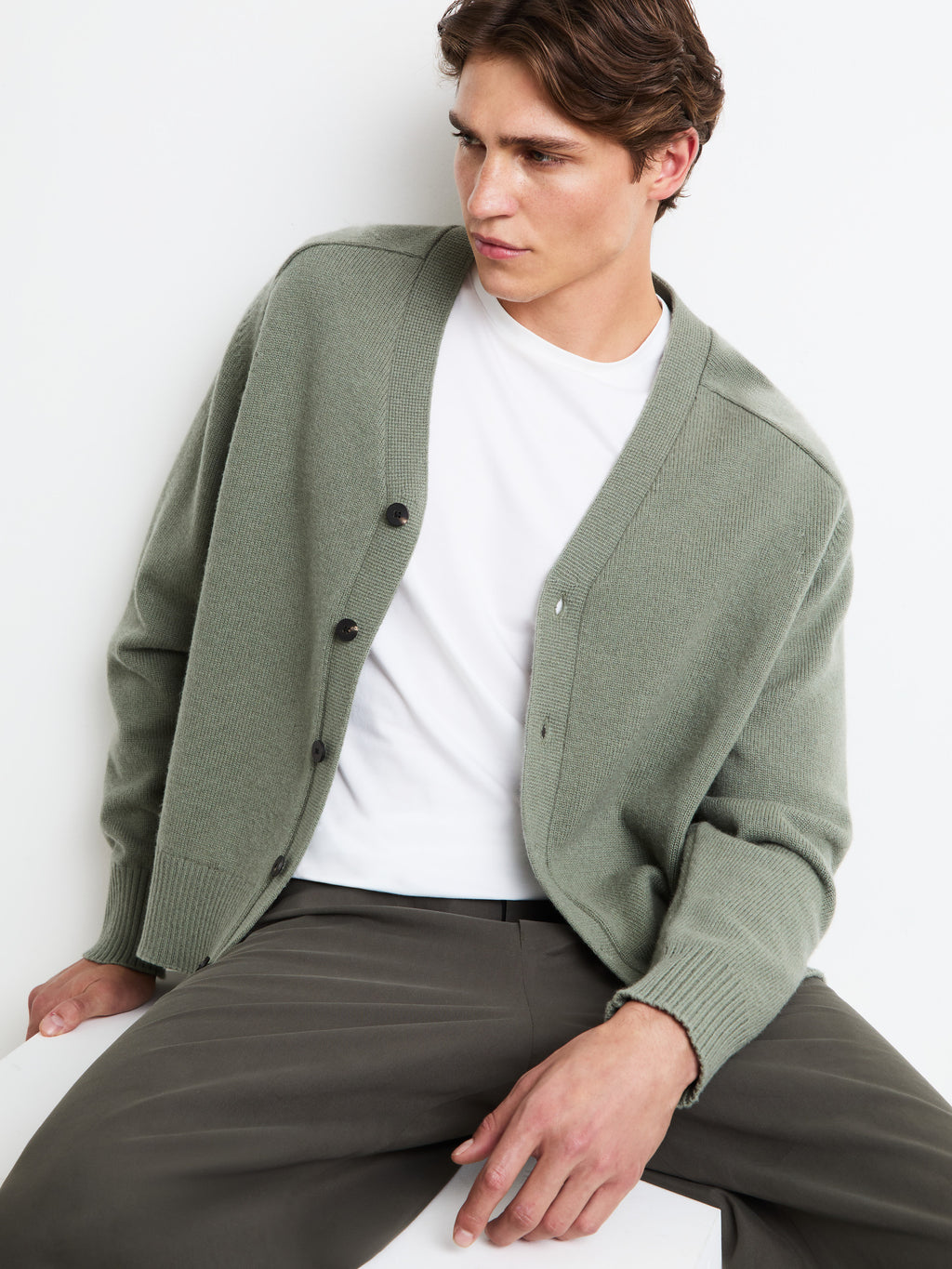 Wool Cash 7 Cardigan Knit