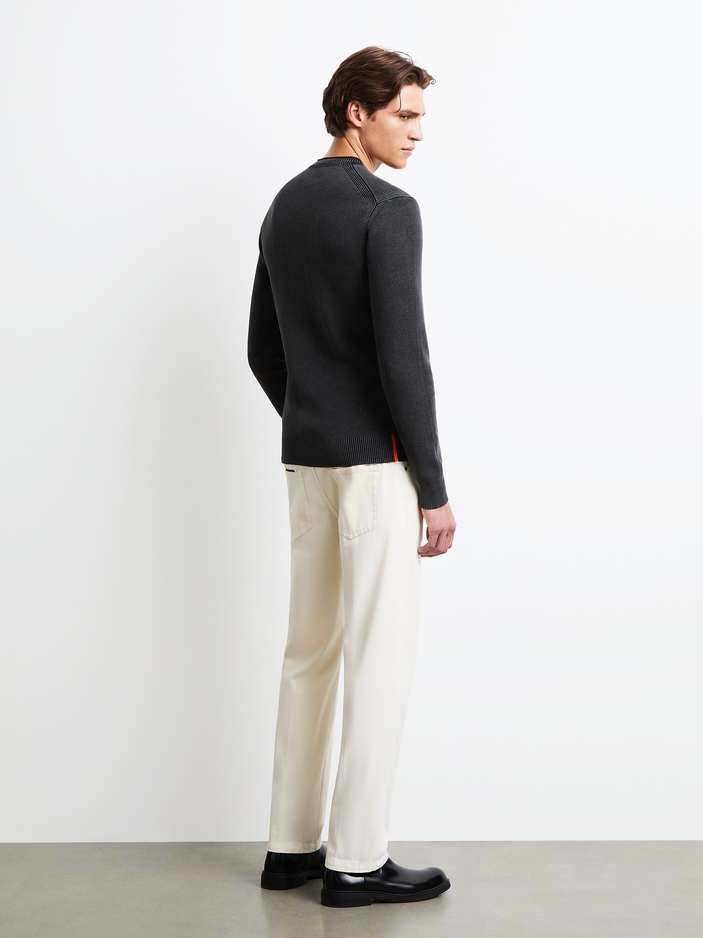 Cotton Techno Wash Round Knit