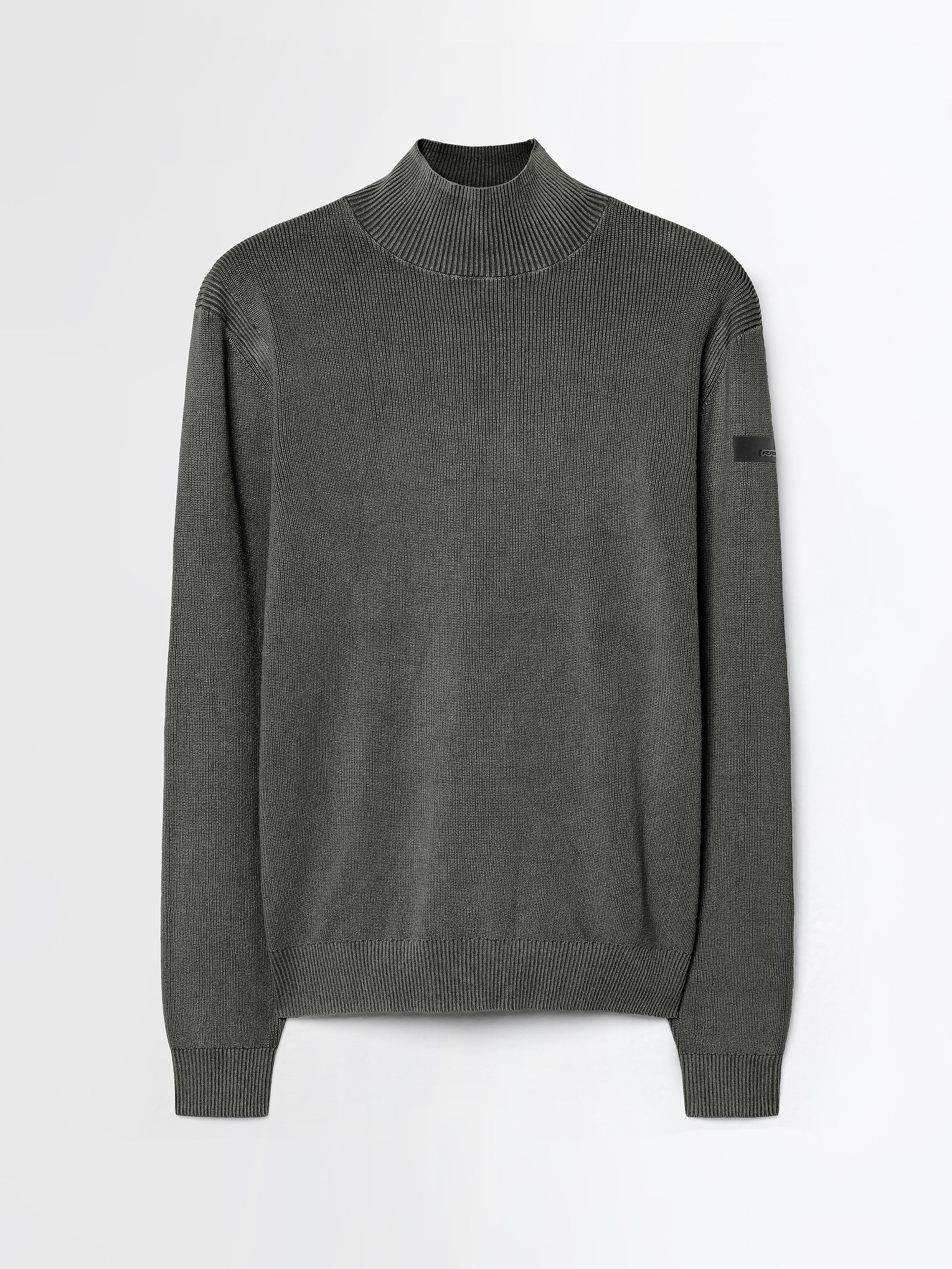 Cotton Techno Wash Turtleneck Knit