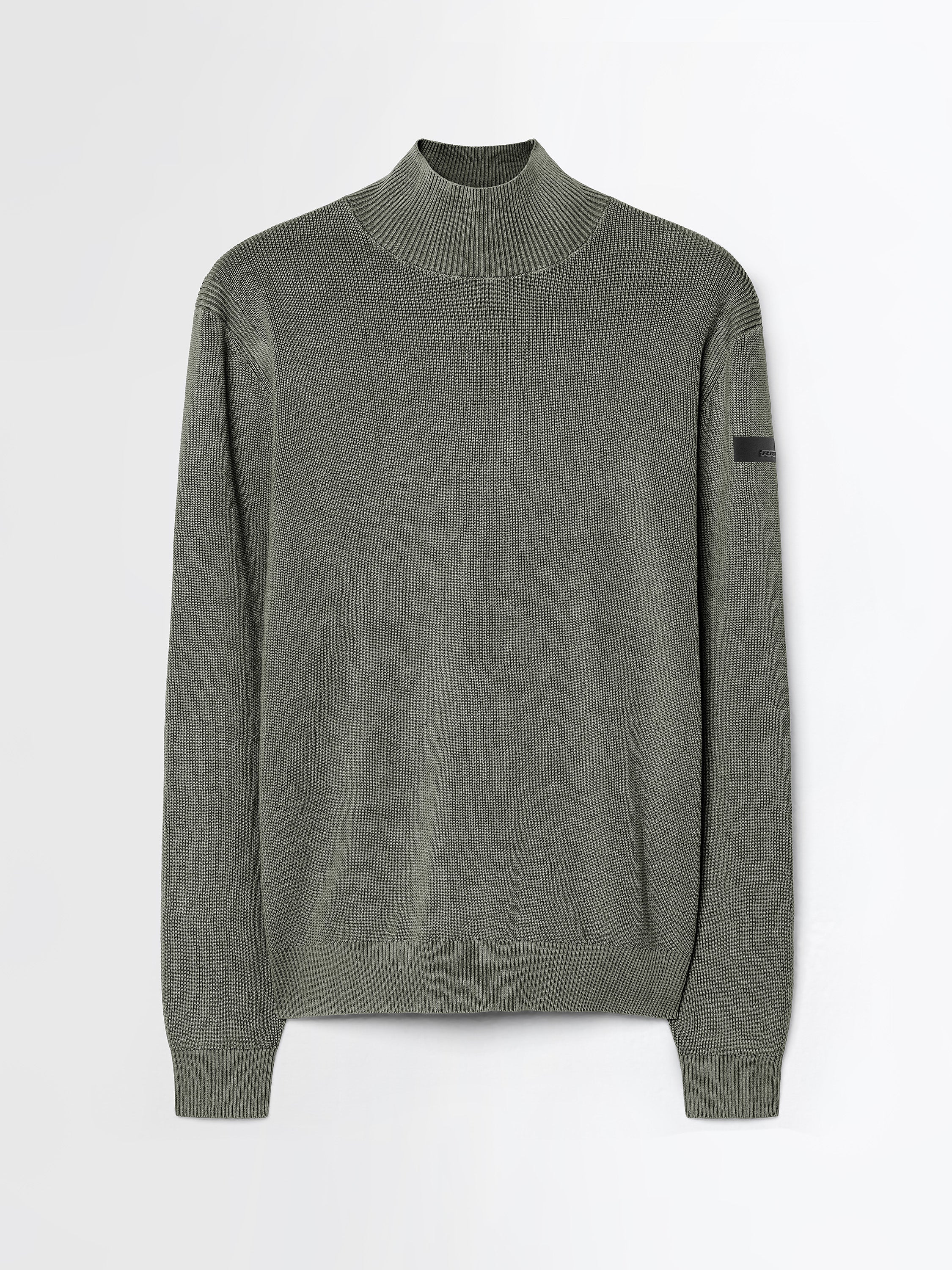 Cotton Techno Wash Turtleneck Knit