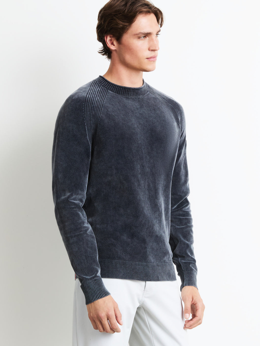 Velvet Techno Wash Round Knit