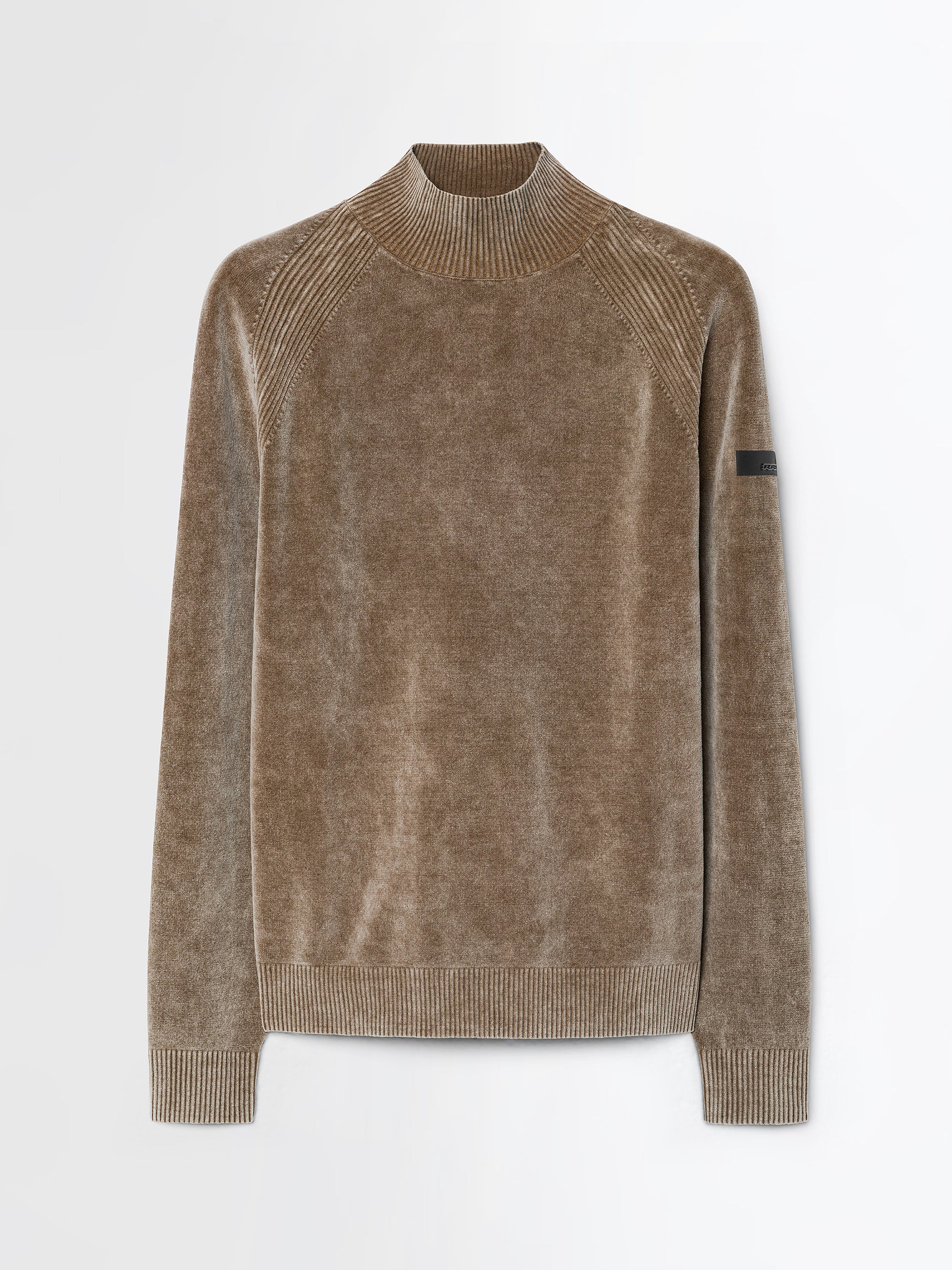 Velvet Techno Wash Turtleneck Knit