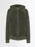 Velvet Techno Wash Hood Zip Knit