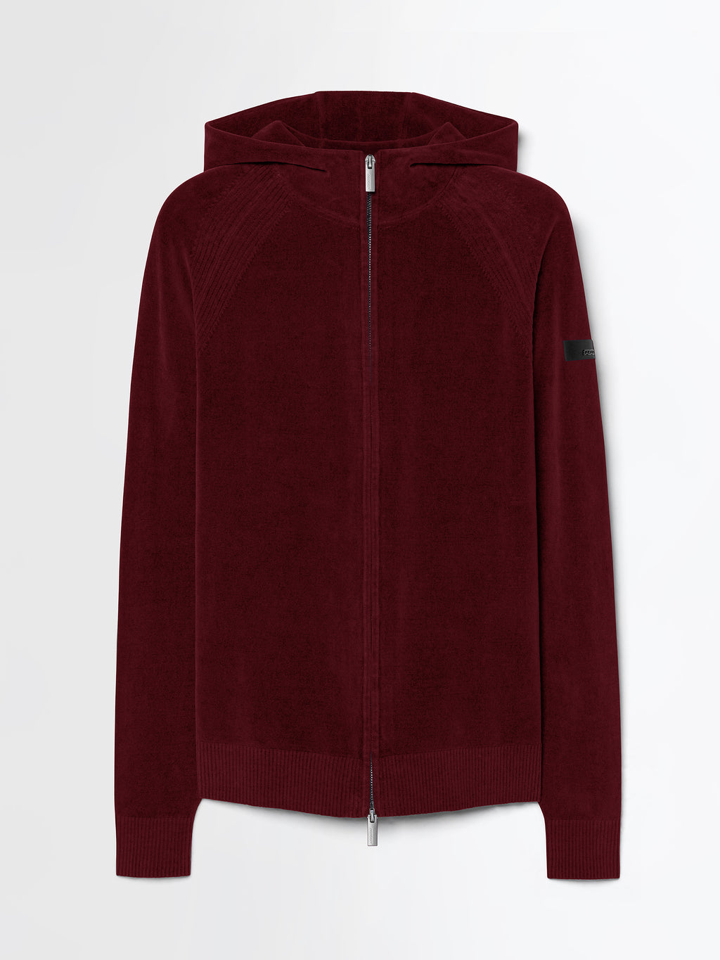 Velvet Techno Wash Hood Zip Knit