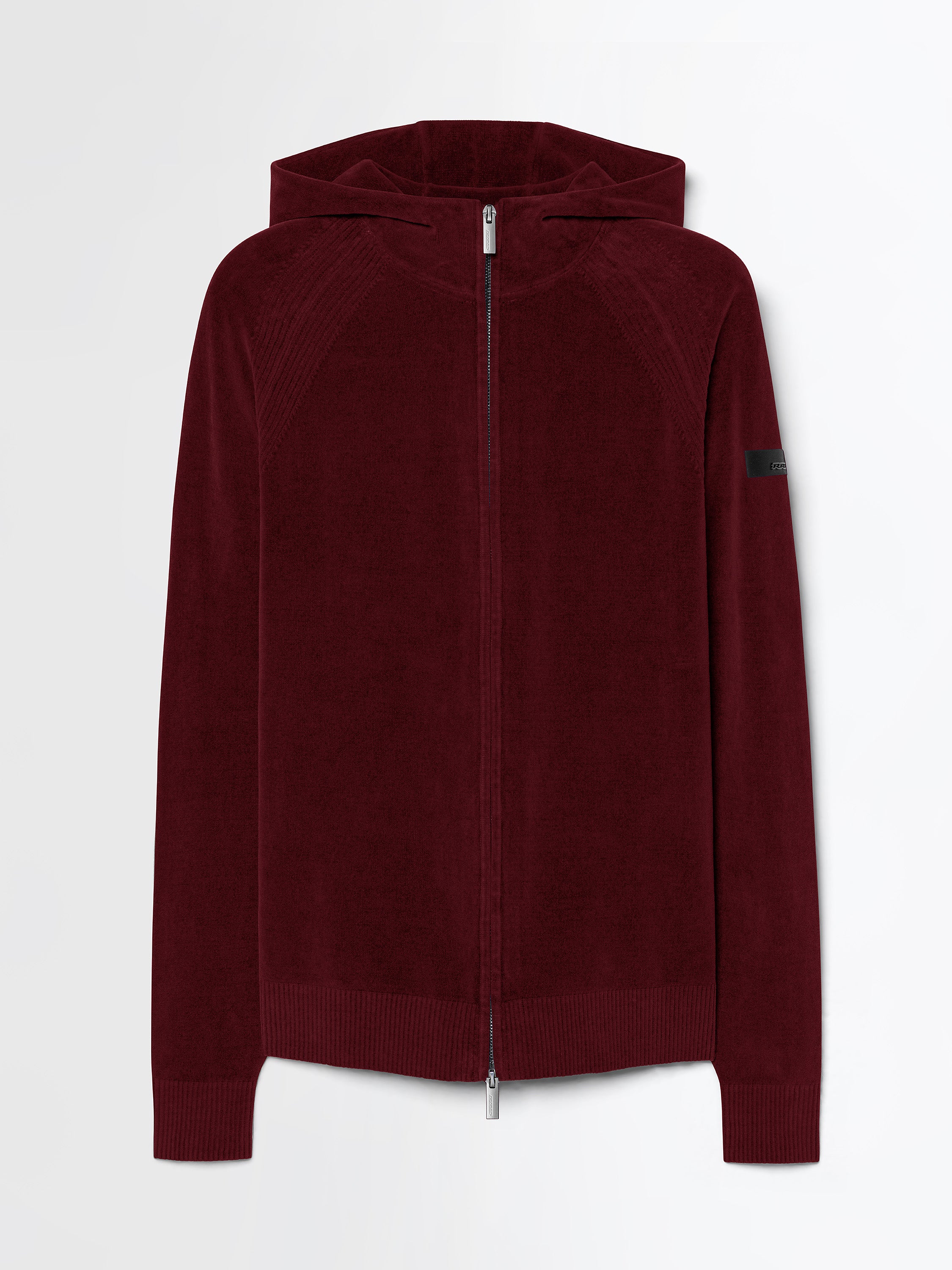 Velvet Techno Wash Hood Zip Knit