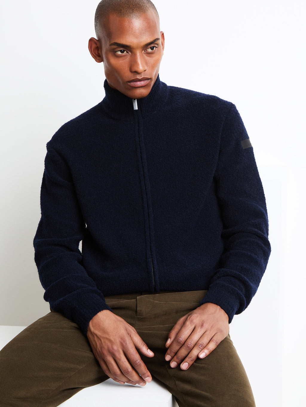 Bouclè Full Zip Knit