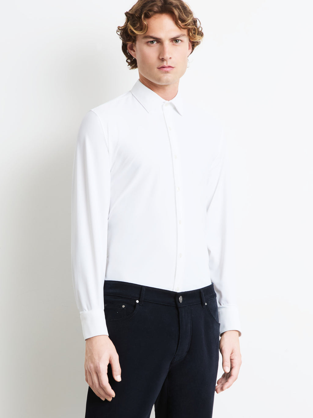 Oxford Jacquard Open Shirt