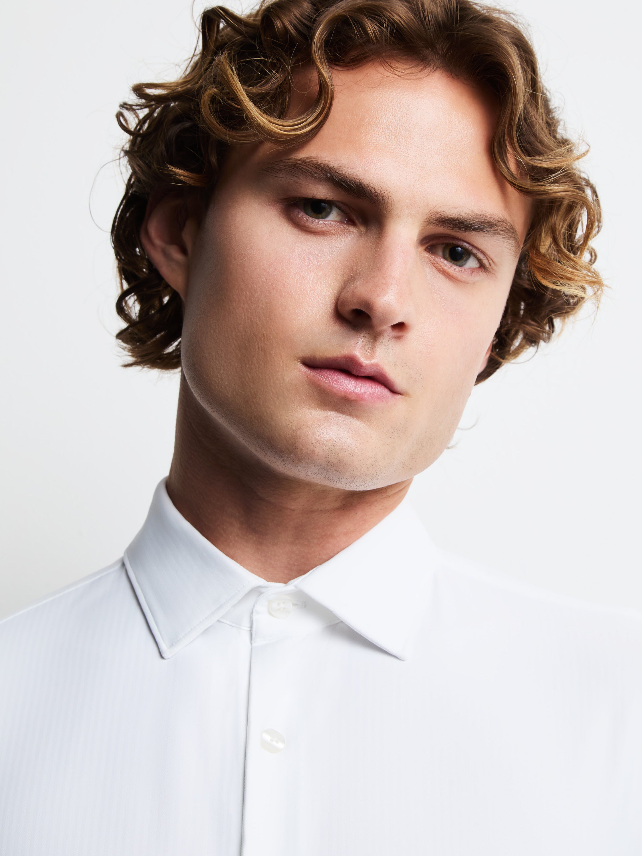 Oxford Jacquard Open Shirt