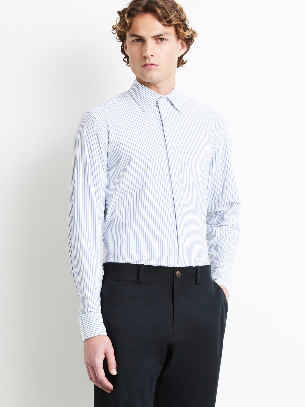 Oxford Jacquard Stripe Regular Shirt