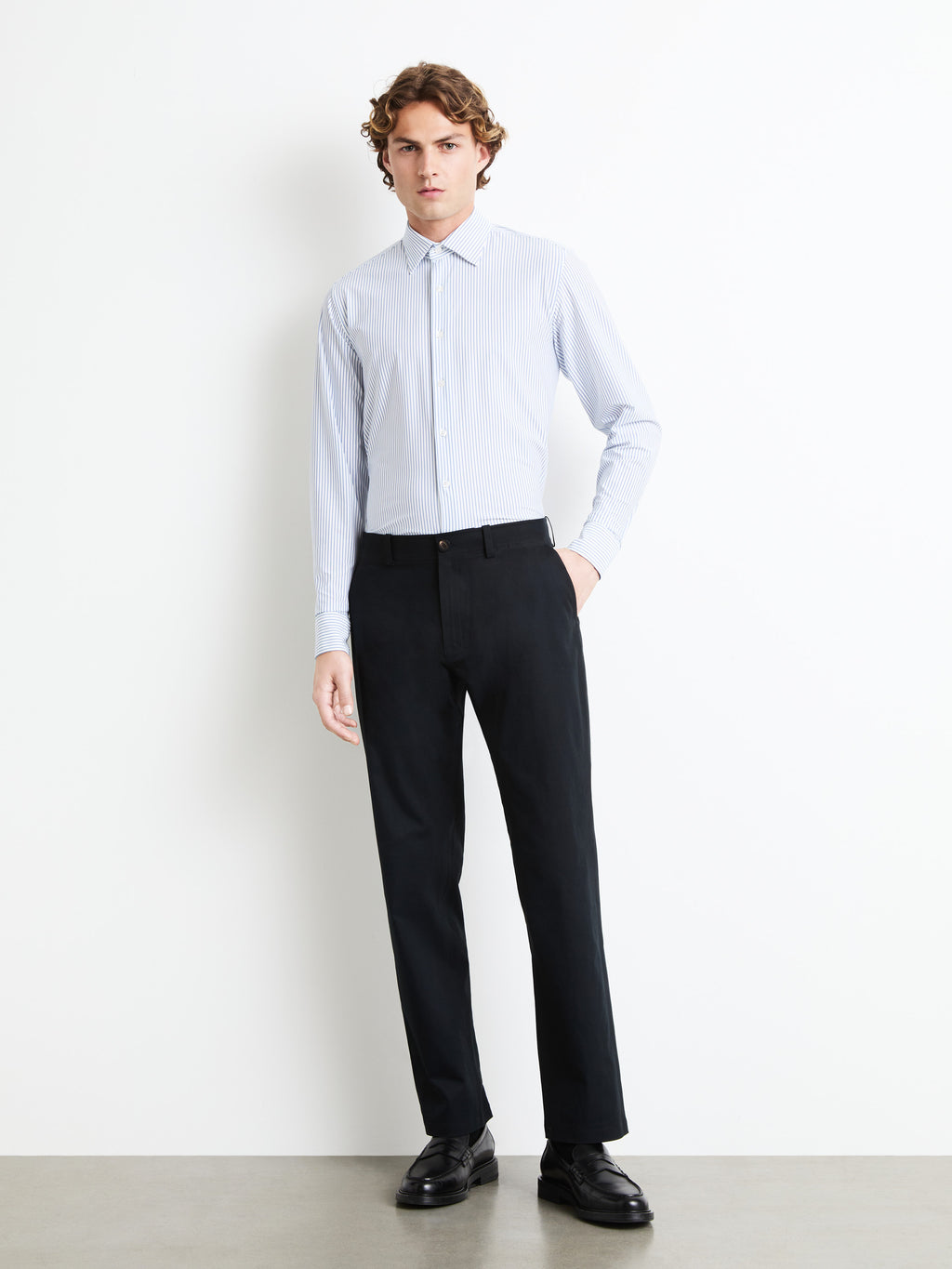 Oxford Jacquard Stripe Regular Shirt