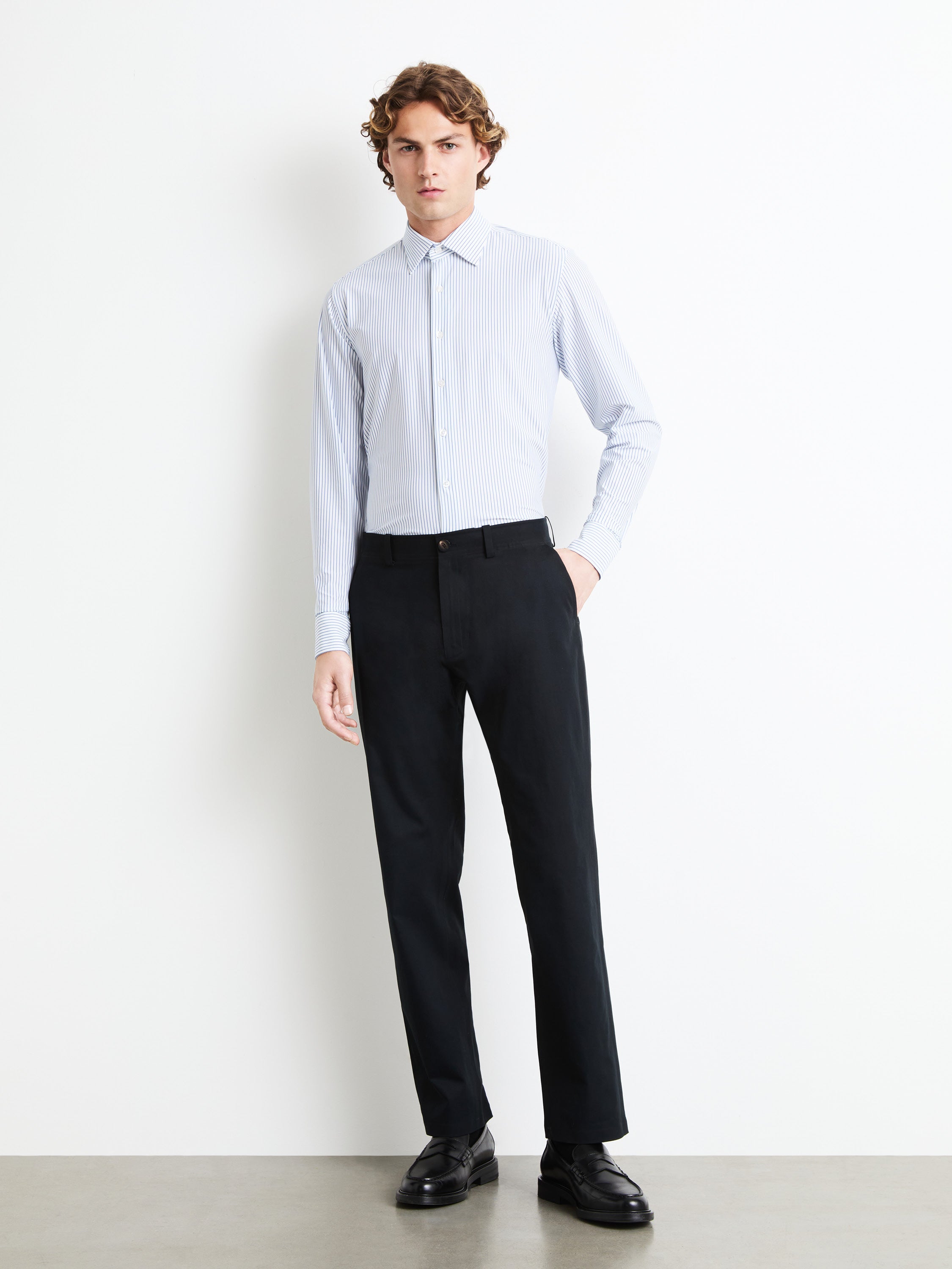 Oxford Jacquard Stripe Regular Shirt