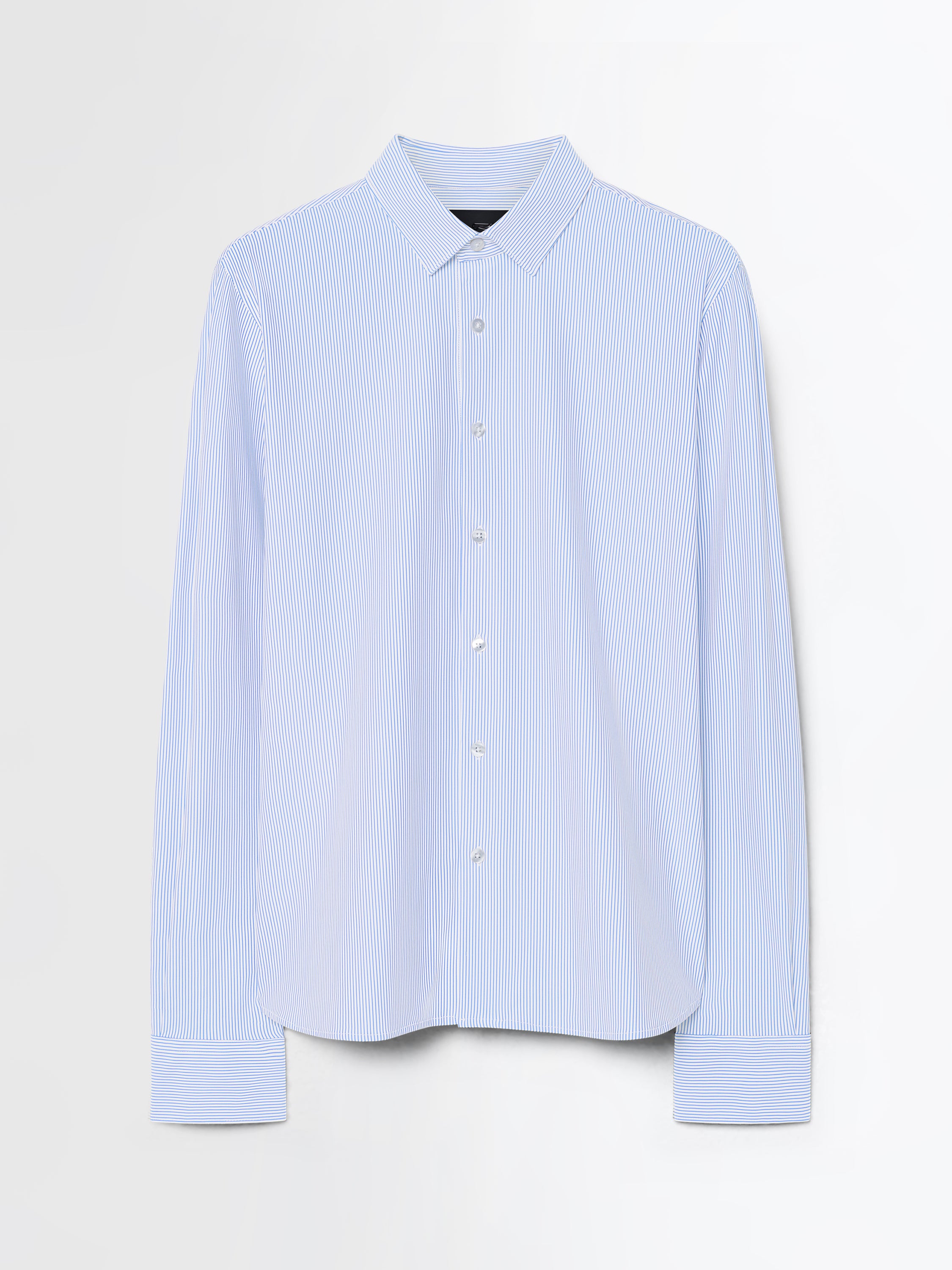 Oxford Jacquard Stripe Open Shirt