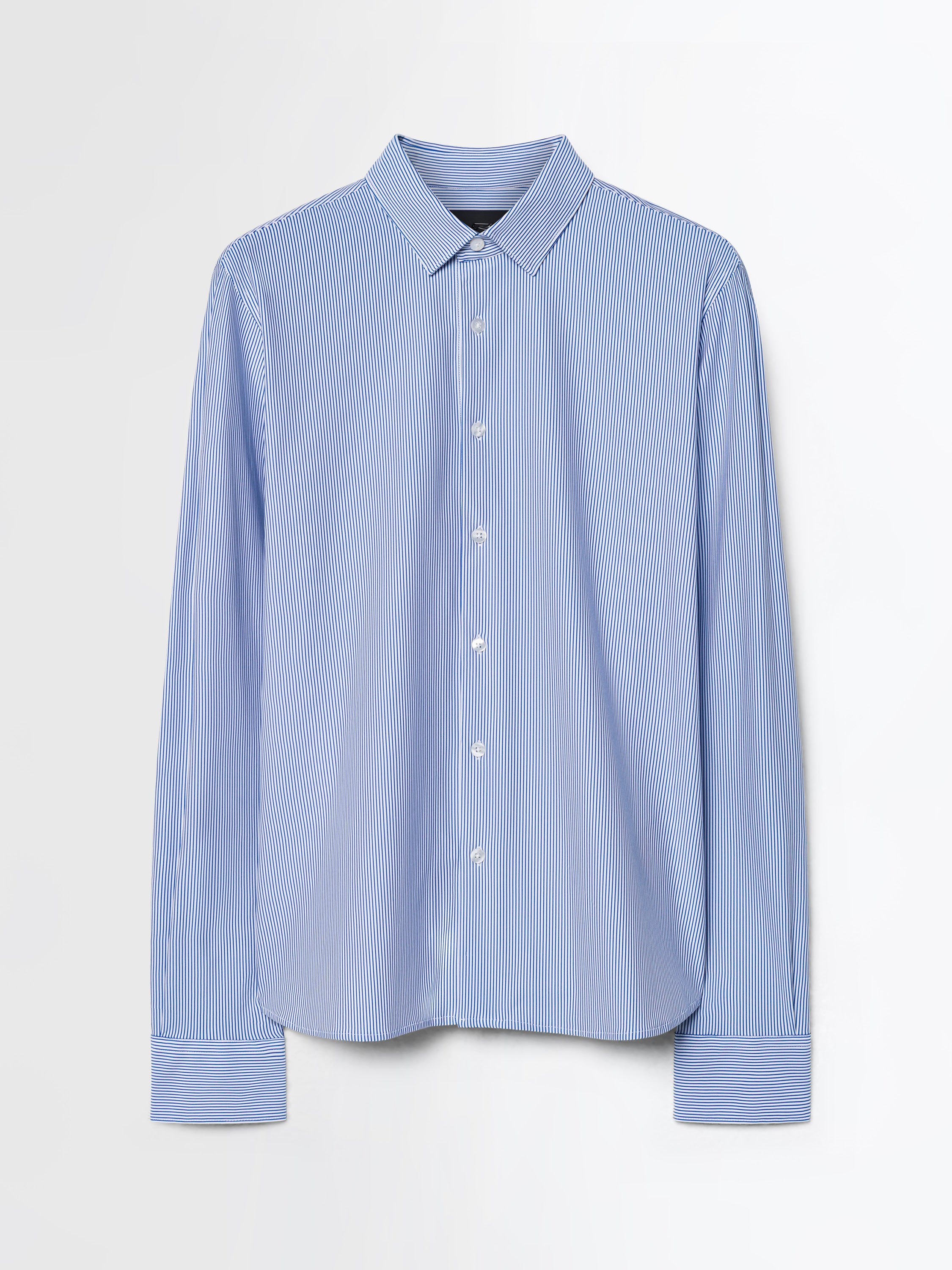 Oxford Jacquard Stripe Open Shirt