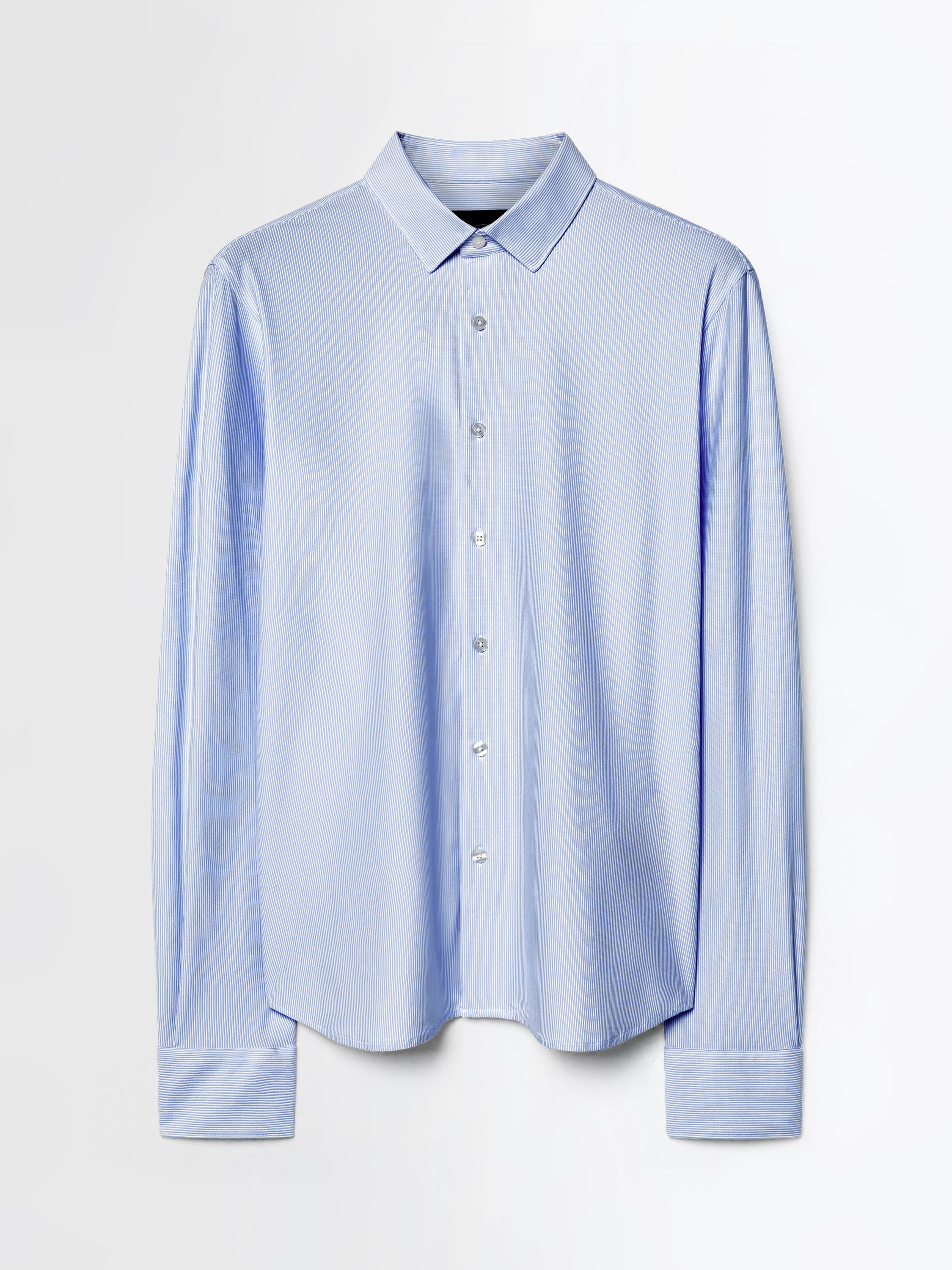 Oxford Jacquard Stripe Open Shirt