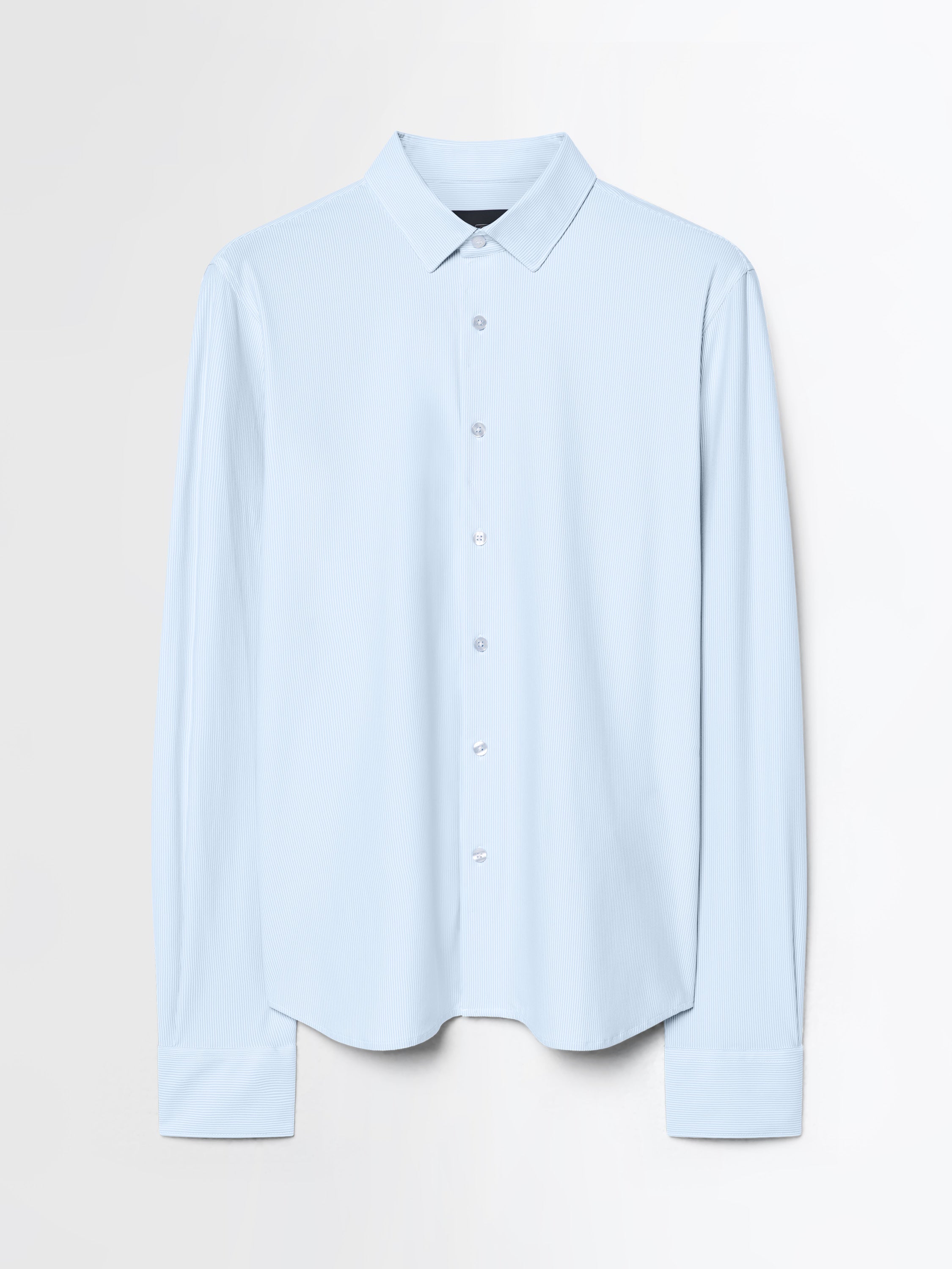 Oxford Jacquard Stripe Open Shirt