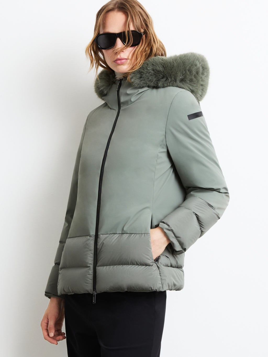 Montecristo Hybrid Hood Fur Wom Jkt