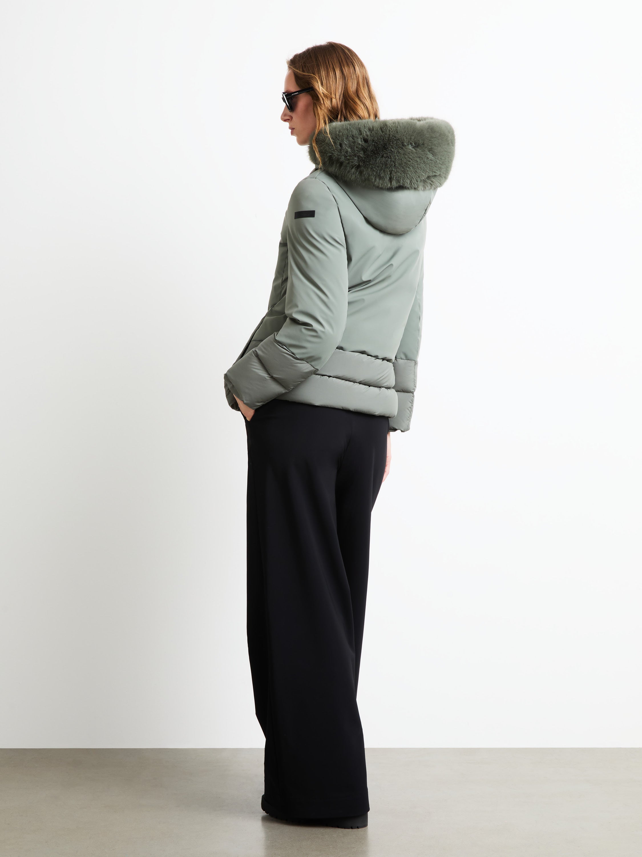 Montecristo Hybrid Hood Fur Wom Jkt