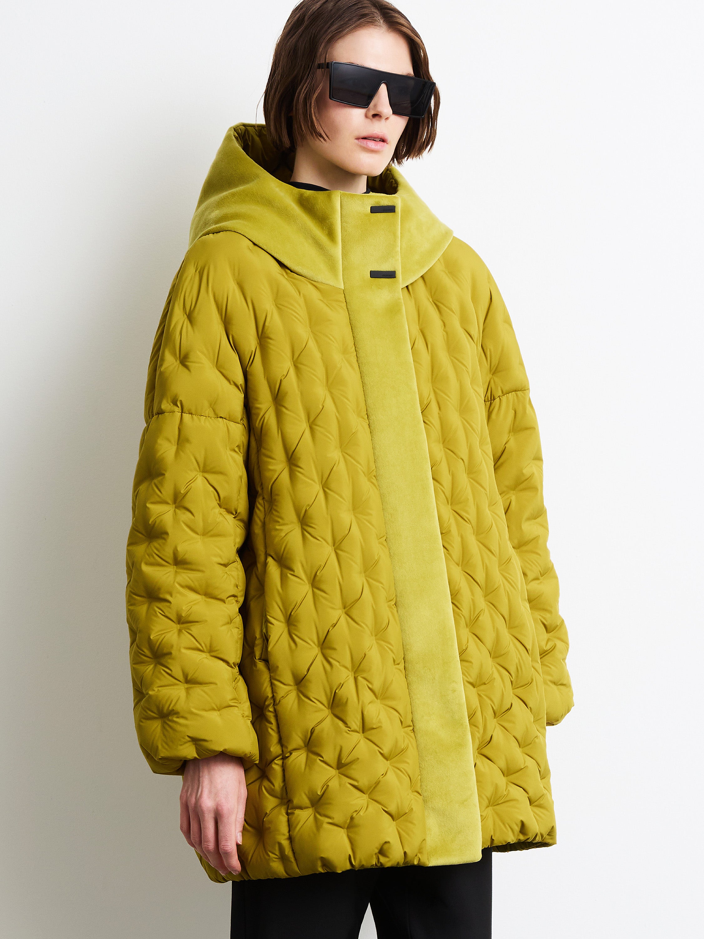 Dot Parka Over Wom Jkt