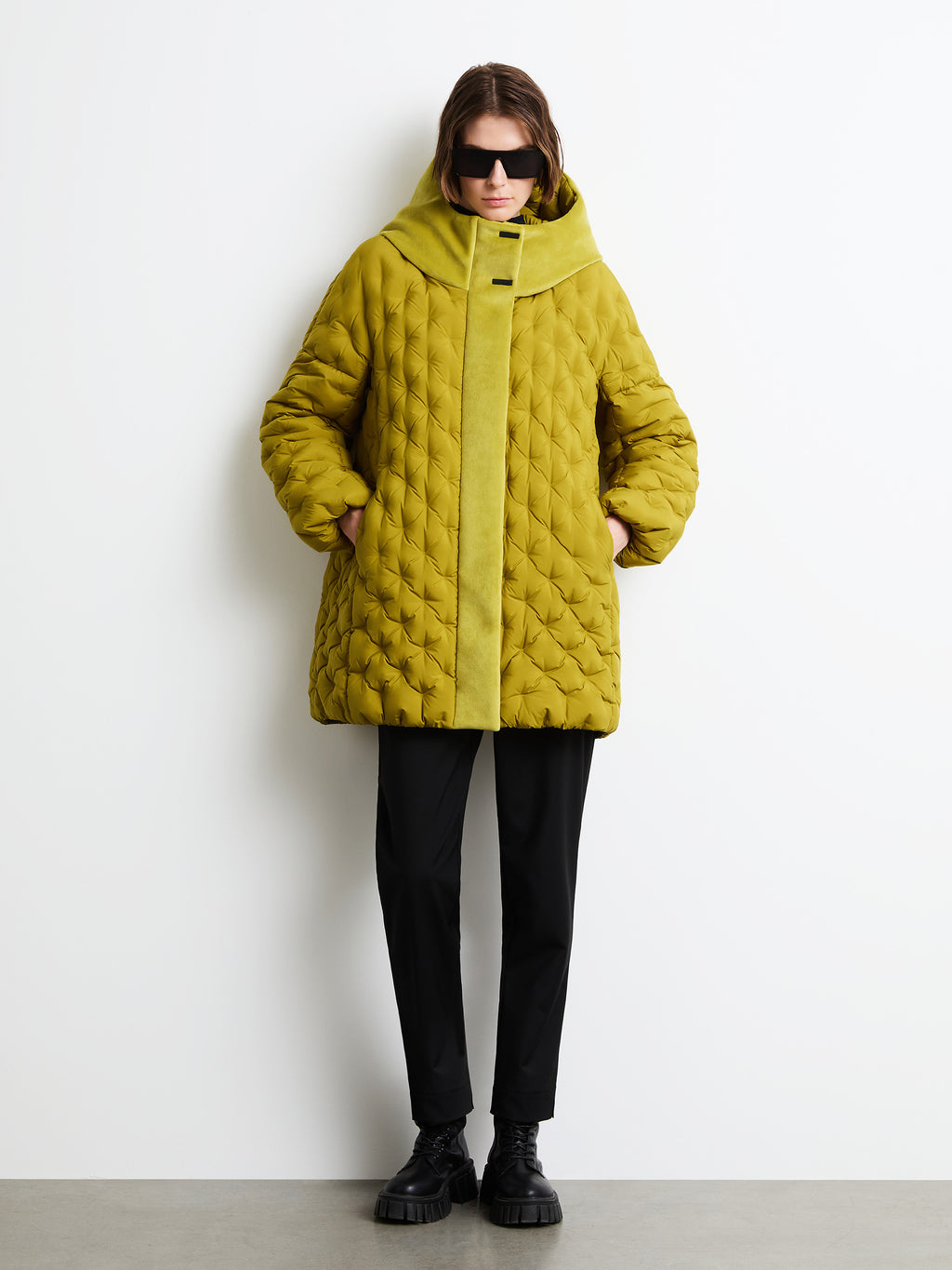 Dot Parka Over Wom Jkt