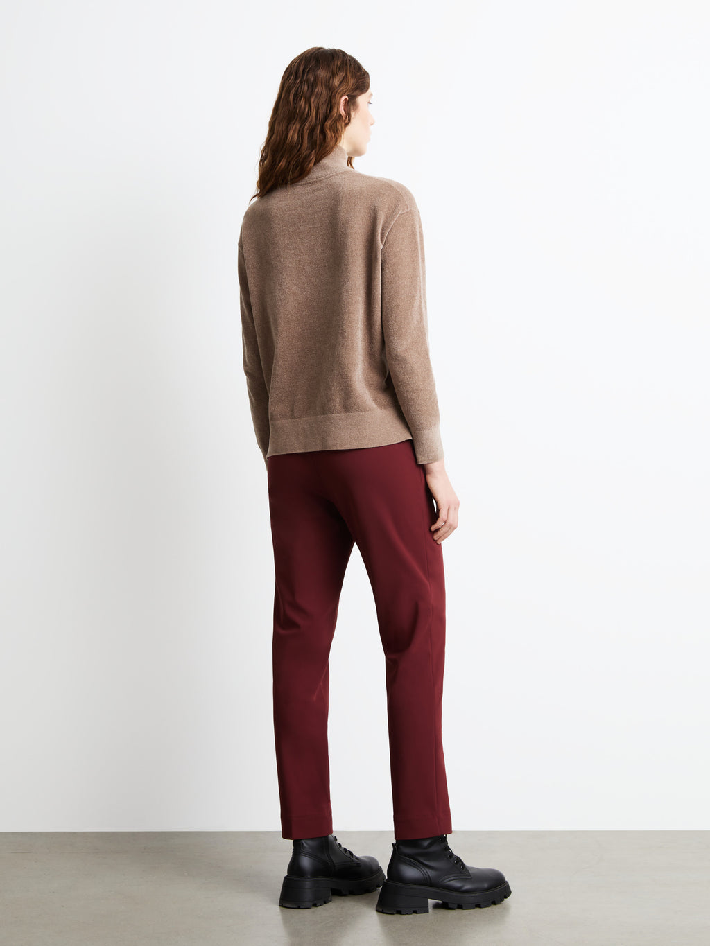 Velvet Vent Turtleneck Wom Knit
