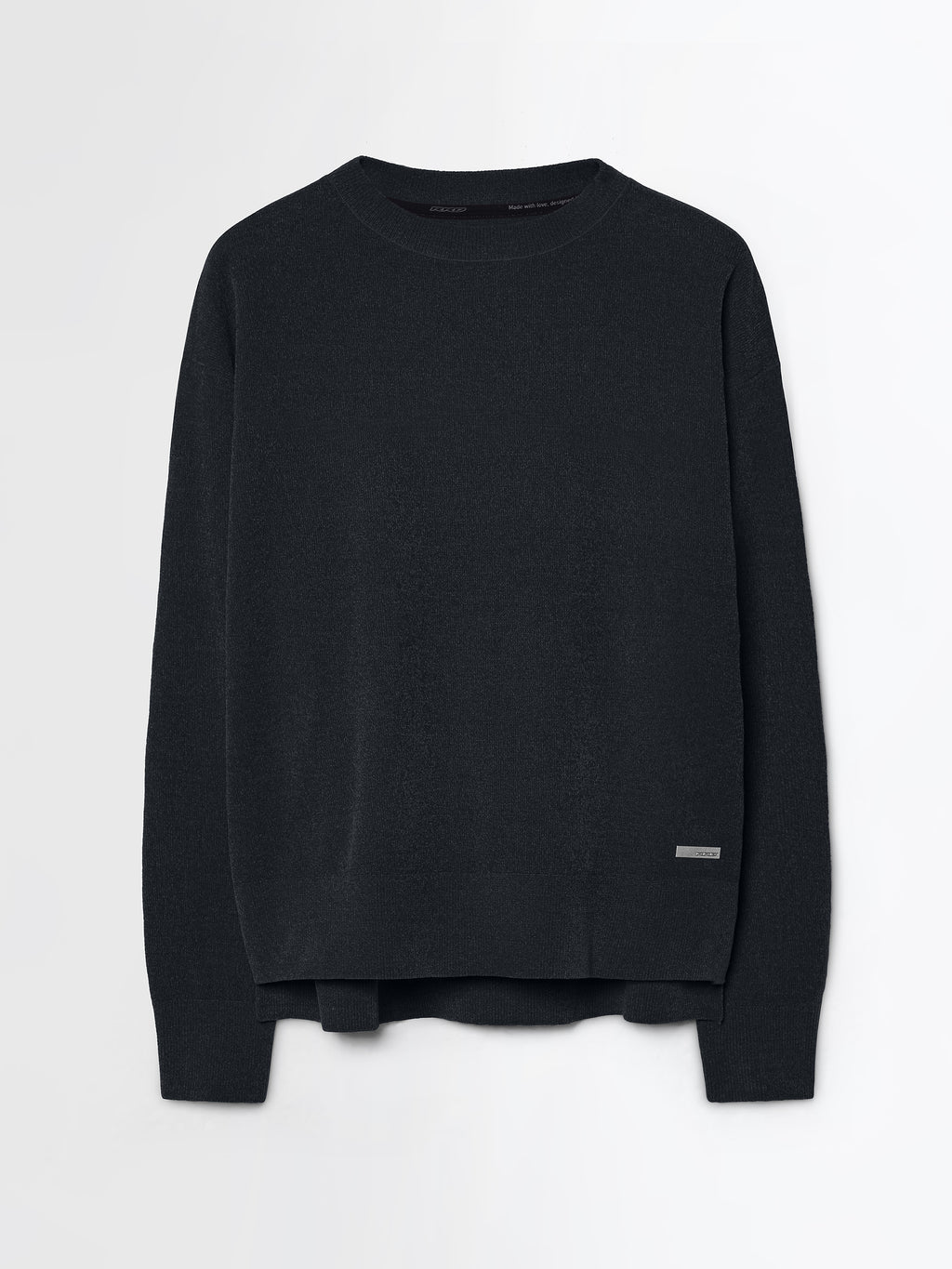 Velvet Vent Round Wom Knit