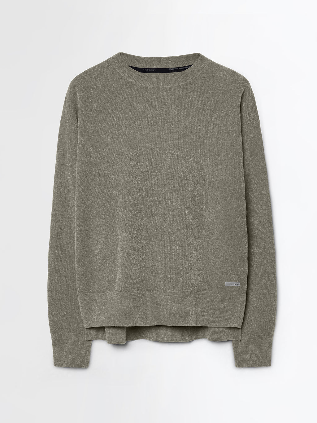 Velvet Vent Round Wom Knit