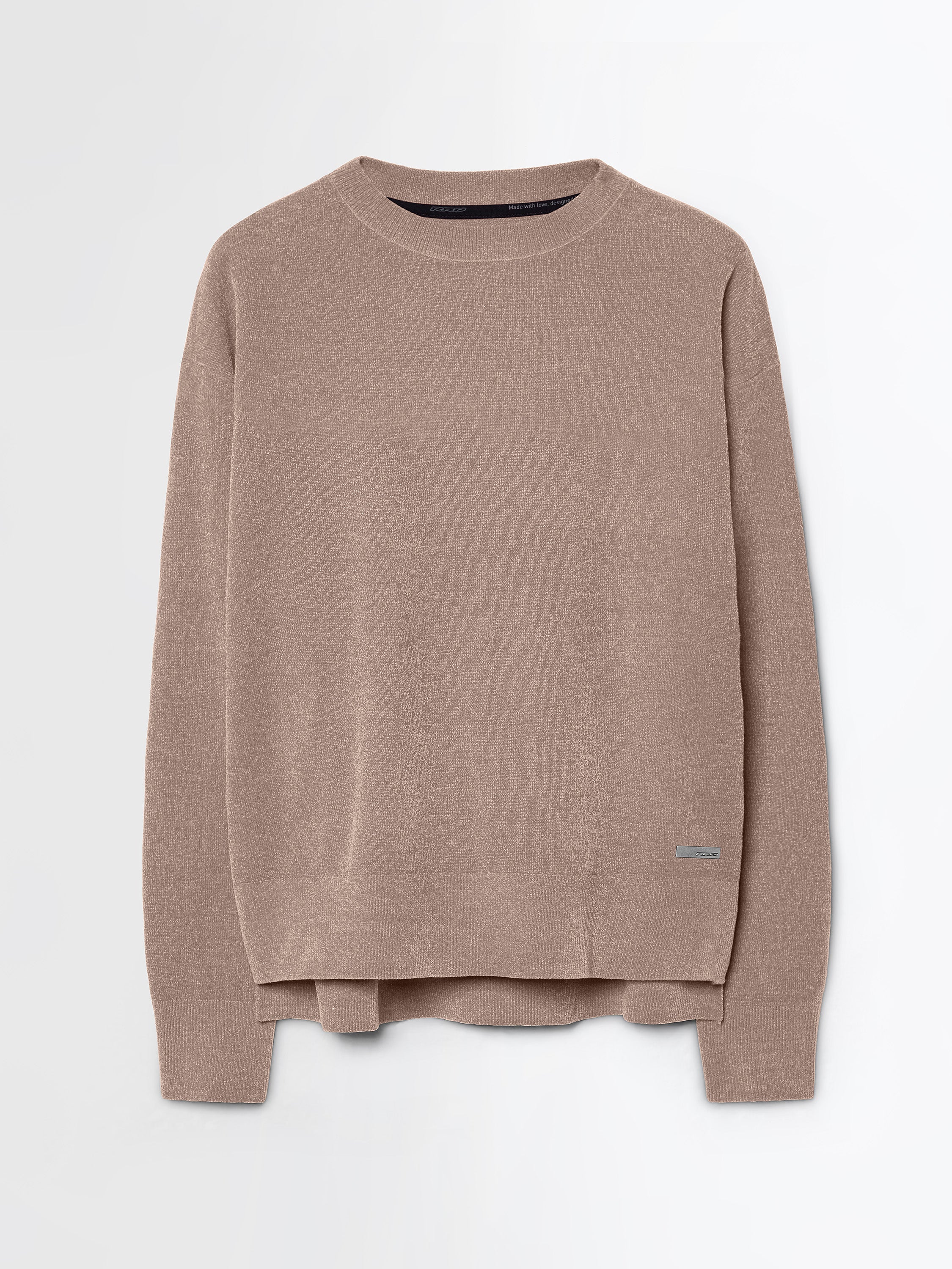Velvet Vent Round Wom Knit