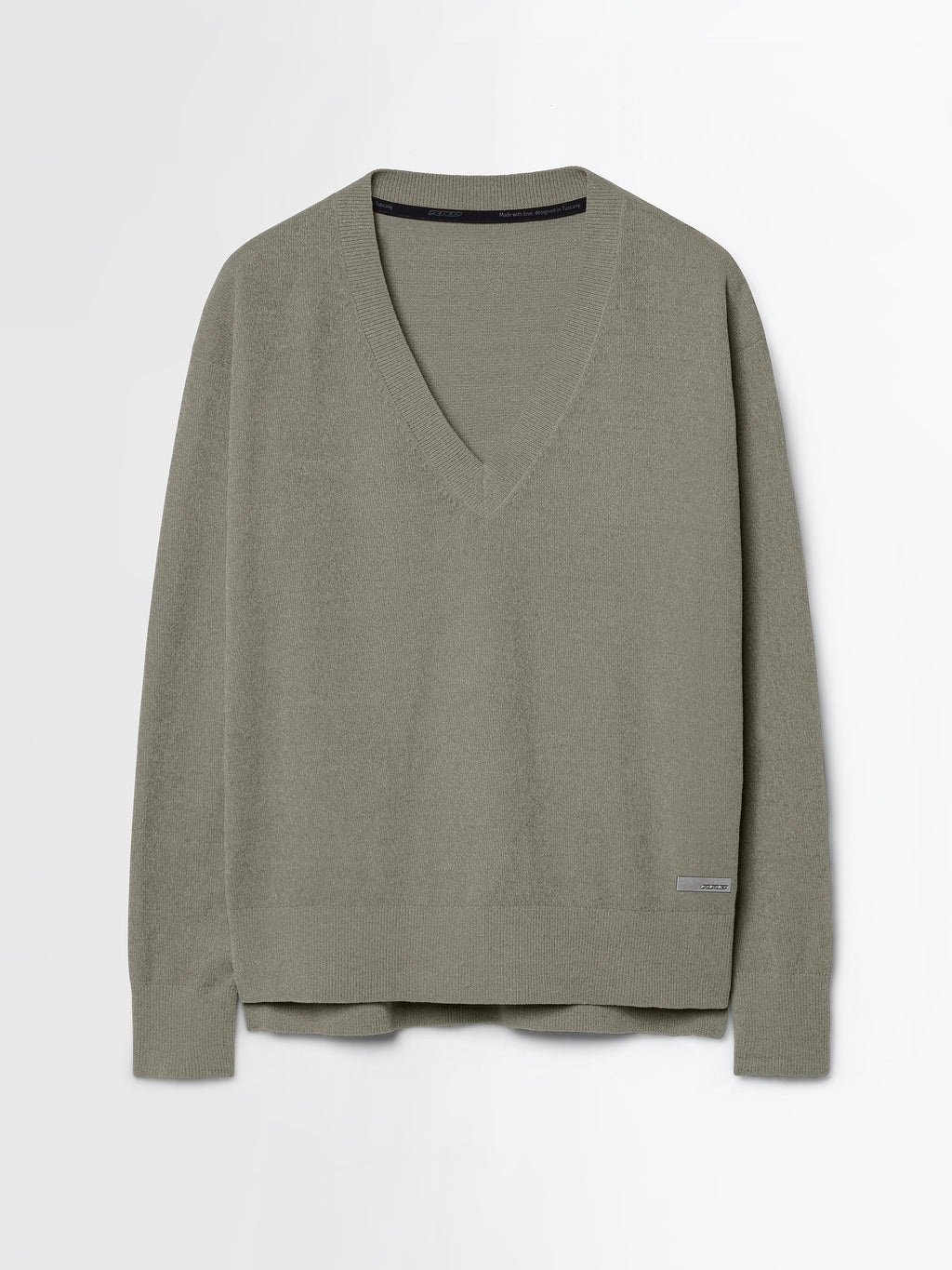 Velvet Vent V-Neck Wom Knit