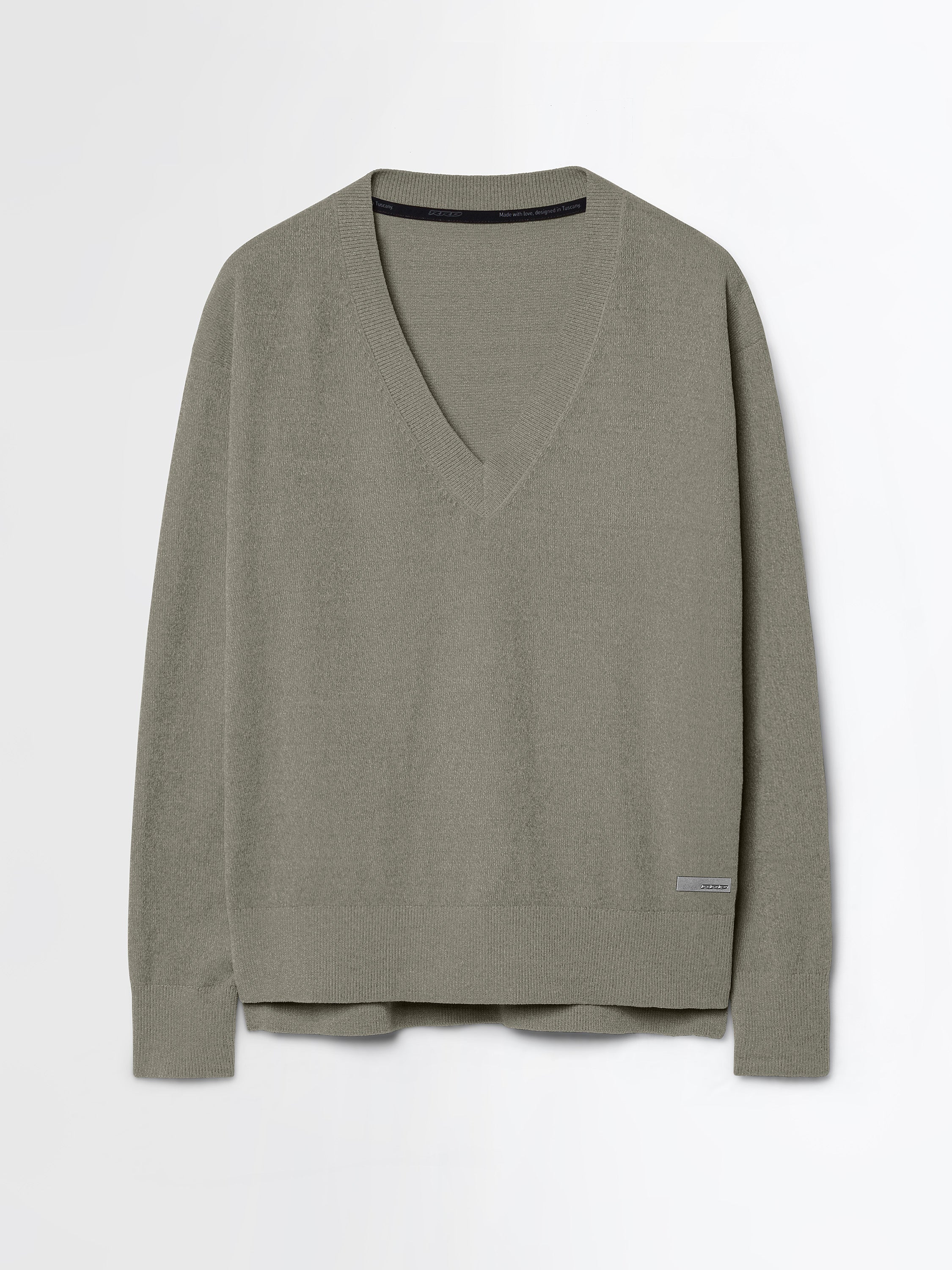 Velvet Vent V-Neck Wom Knit