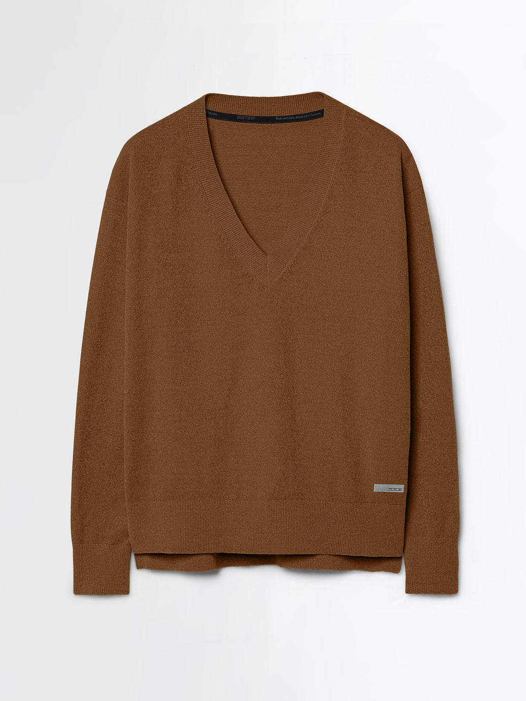 Velvet Vent V-Neck Wom Knit