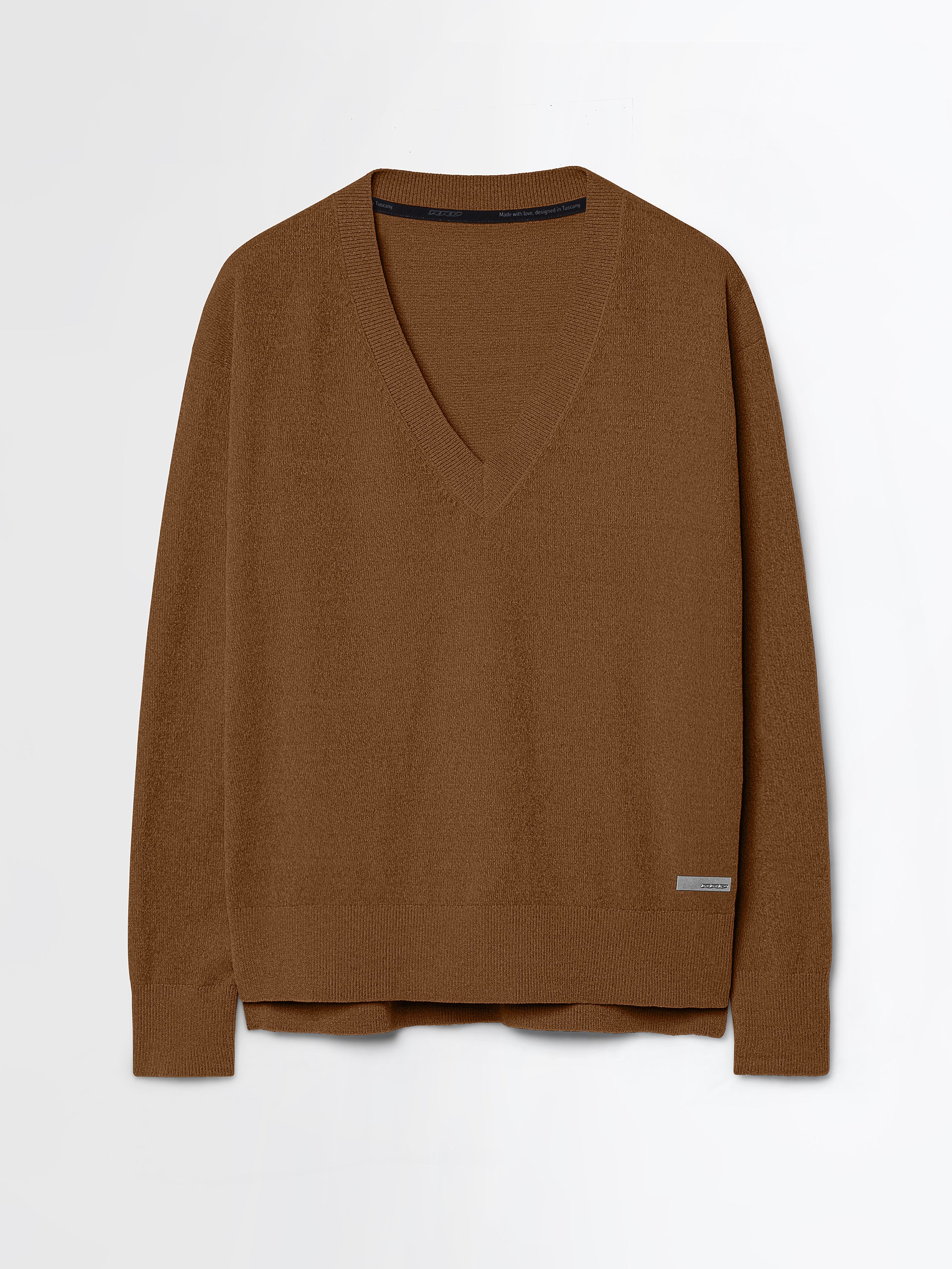 Velvet Vent V-Neck Wom Knit