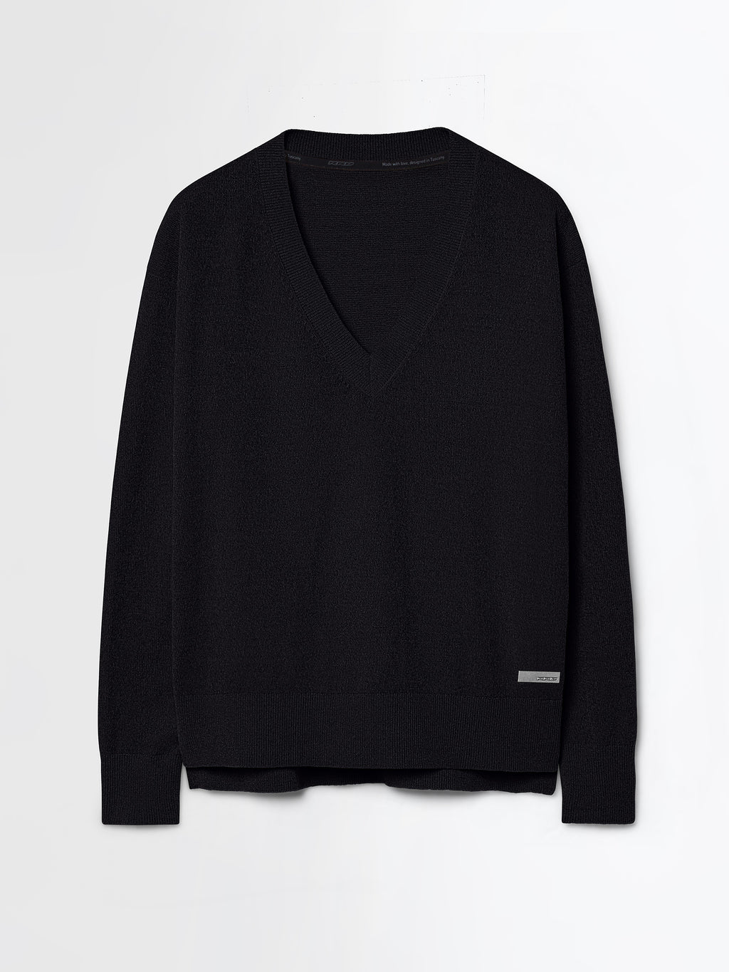 Velvet Vent V-Neck Wom Knit