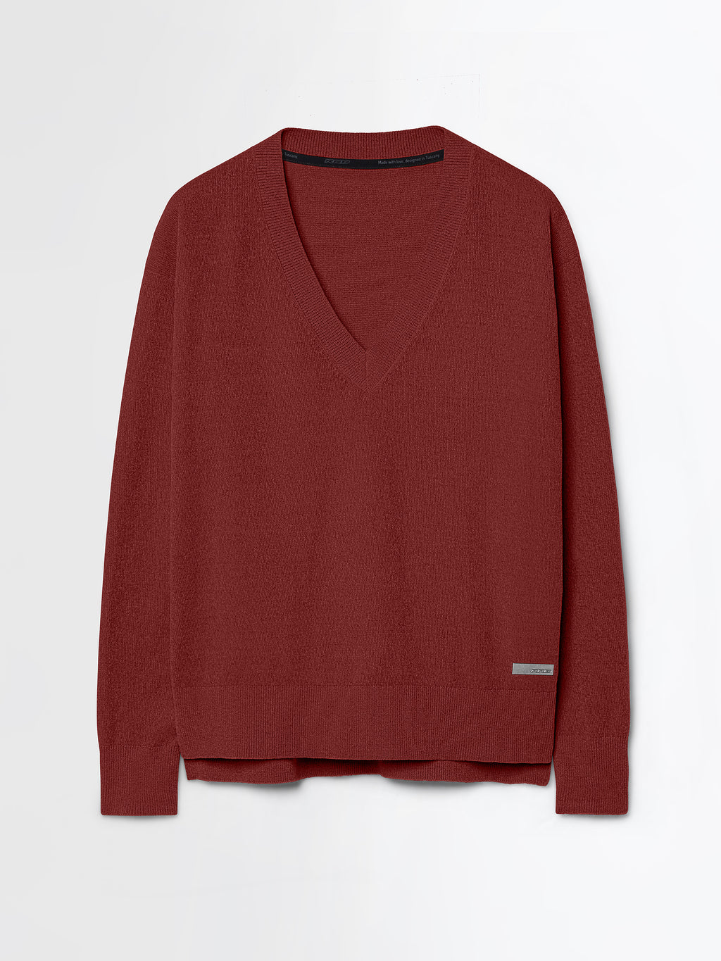 Velvet Vent V-Neck Wom Knit