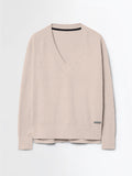 Velvet Vent V-Neck Wom Knit